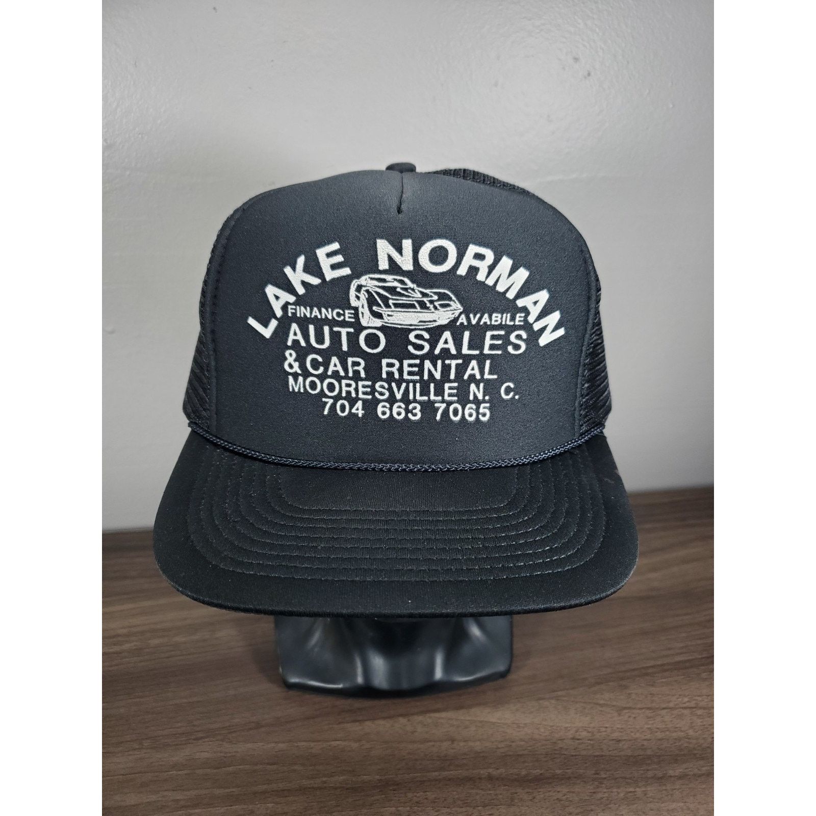 Vintage Lake Norman Auto Trucker Hat Snapback Cap Mooresville NC 704 Size ONE SIZE - 2 Thumbnail