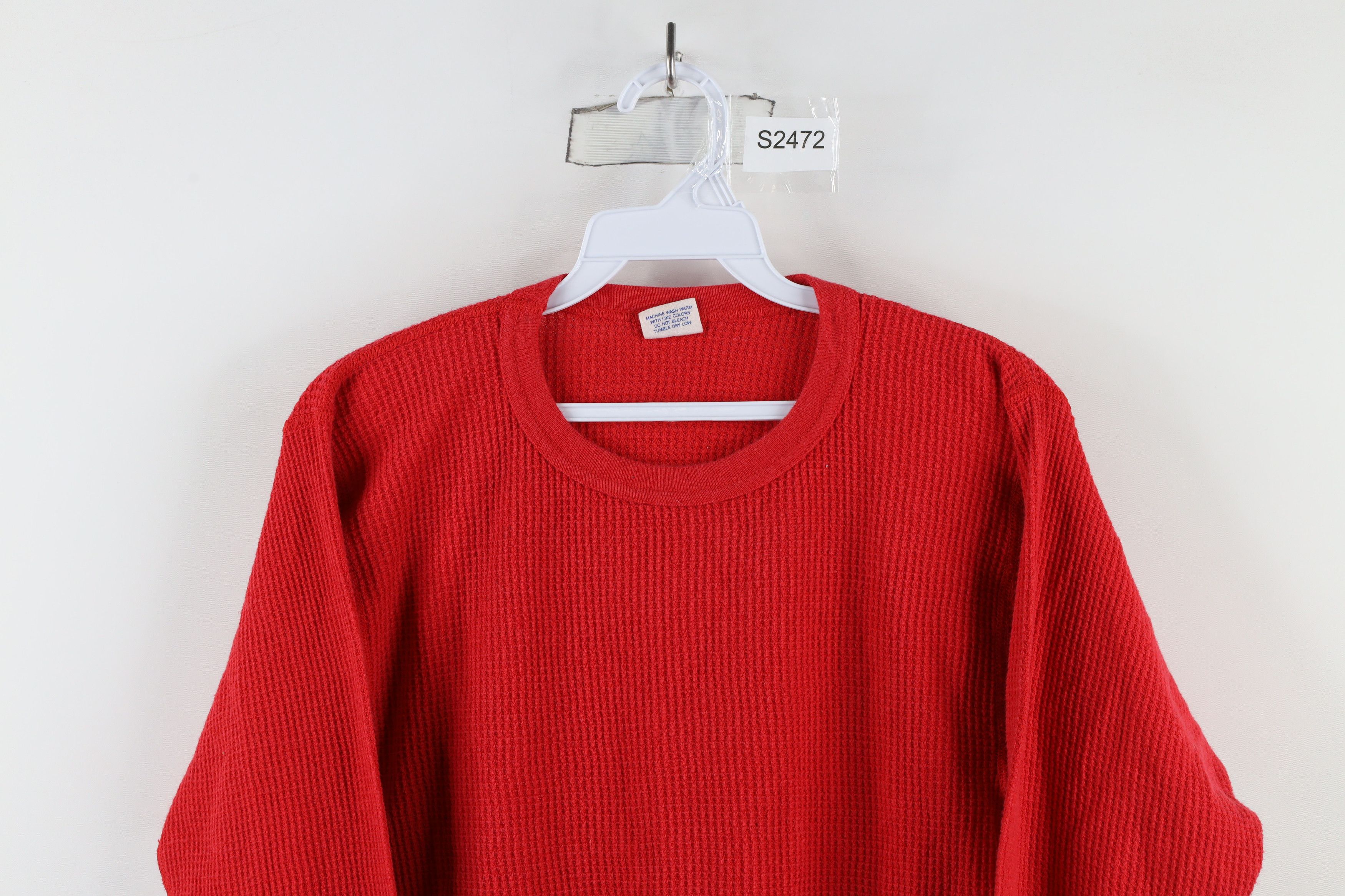 Vintage Vintage 70s Streetwear Waffle Knit Long Sleeve T-Shirt USA Size US M / EU 48-50 / 2 - 2 Thumbnail