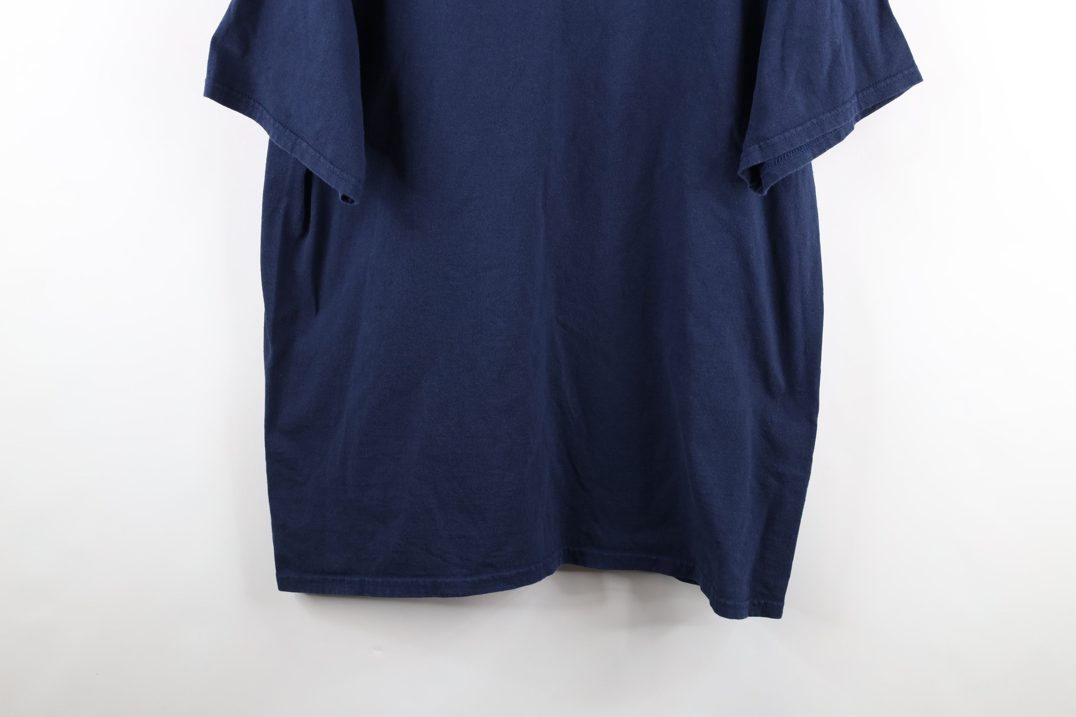 Vintage Vintage 90s Streetwear Short Sleeve T-Shirt Blue Cotton Size US XXL / EU 58 / 5 - 3 Thumbnail