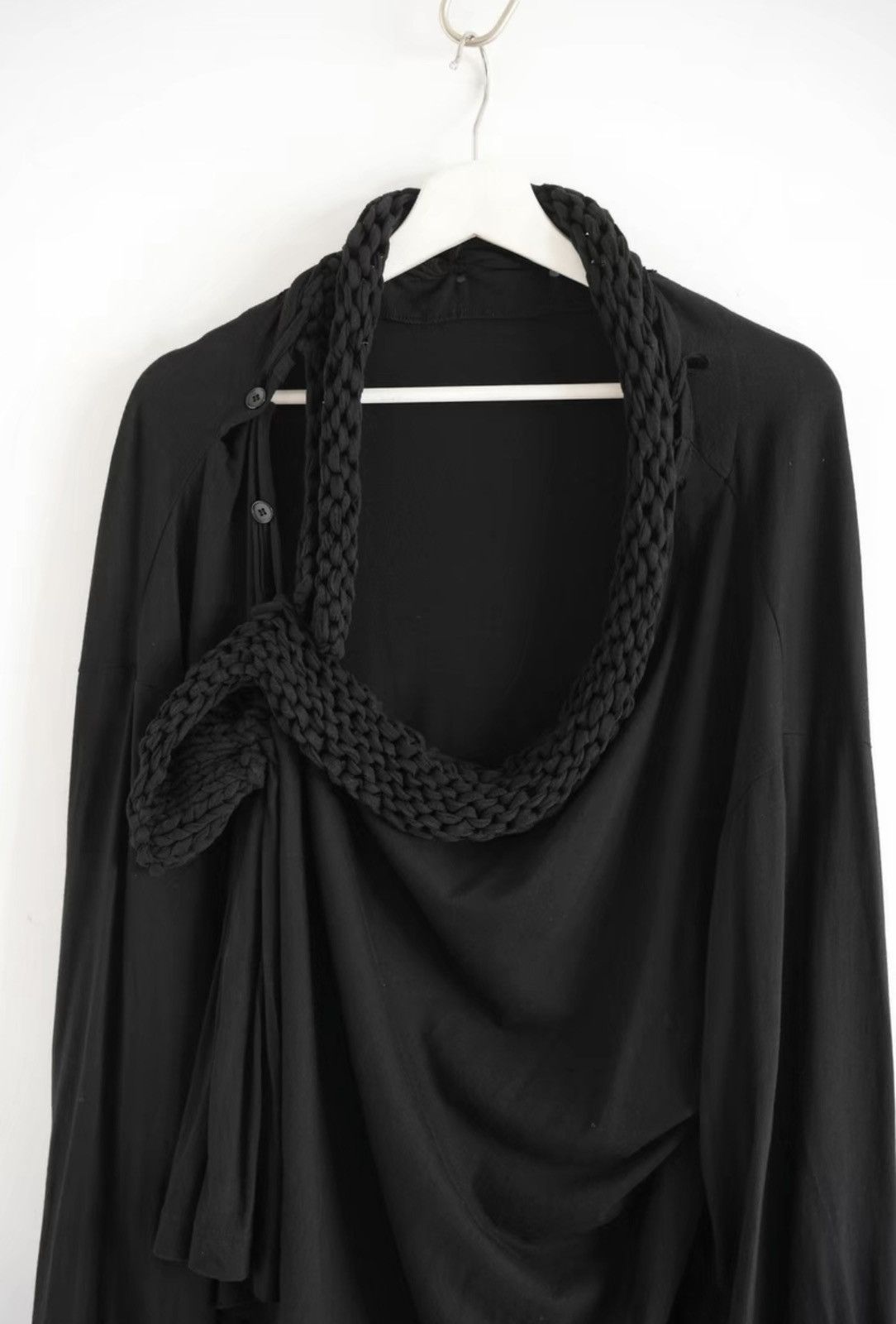 Yohji Yamamoto Yohji Yamamoto 18SS Asymmetric Knot Knit Cardigan Size US M / EU 48-50 / 2 - 5 Thumbnail