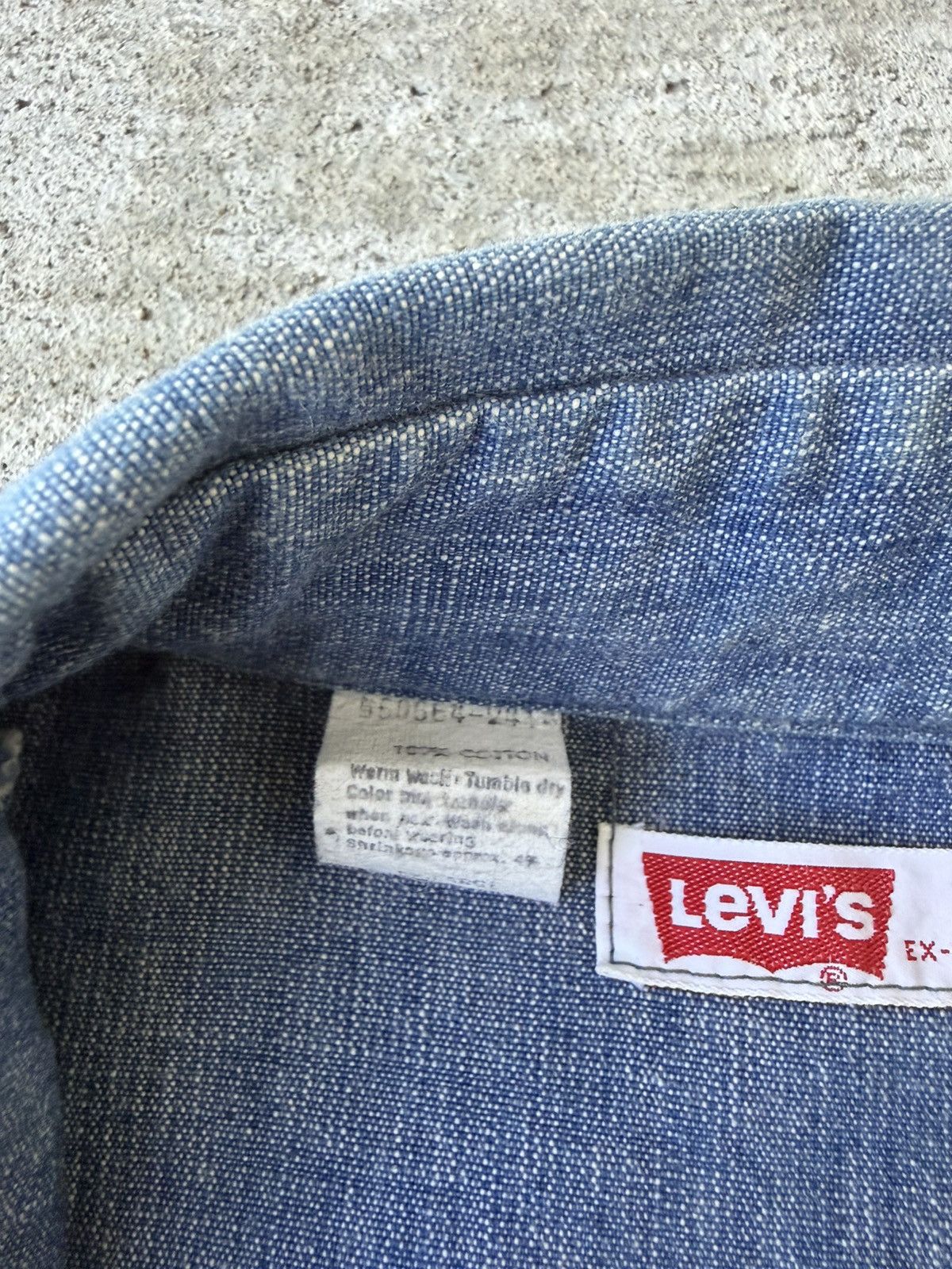 Levi's 1970s Levi’s Orange Tab Denim Western Overshirt Chore Jacket Size US XL / EU 56 / 4 - 7 Thumbnail