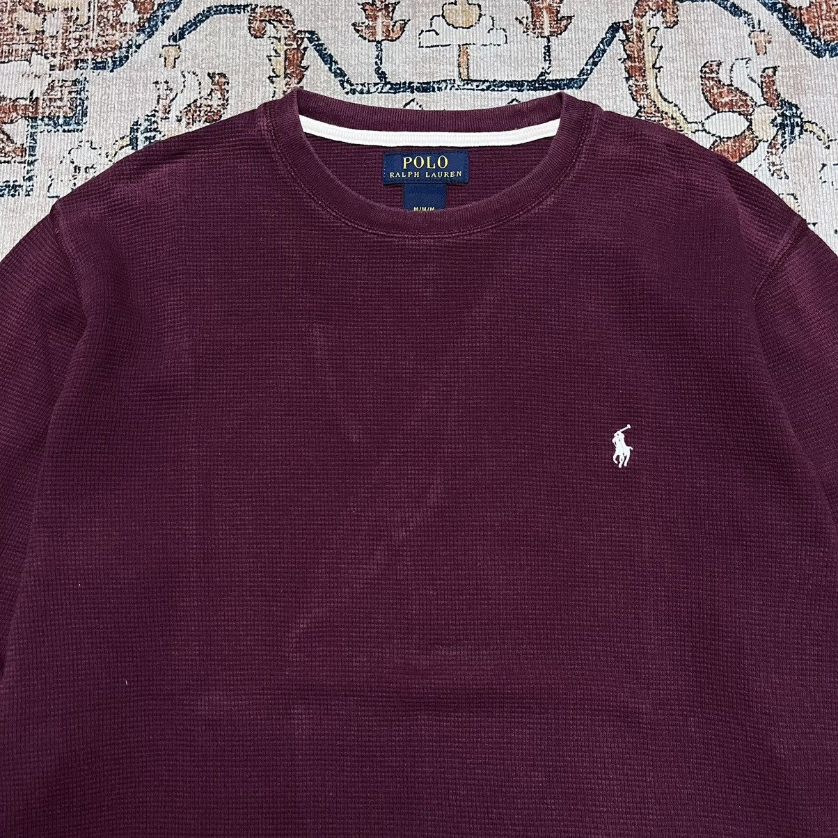 Polo Ralph Lauren × Ralph Lauren Polo Ralph Lauren Maroon Longsleeve Size US M / EU 48-50 / 2 - 2 Thumbnail