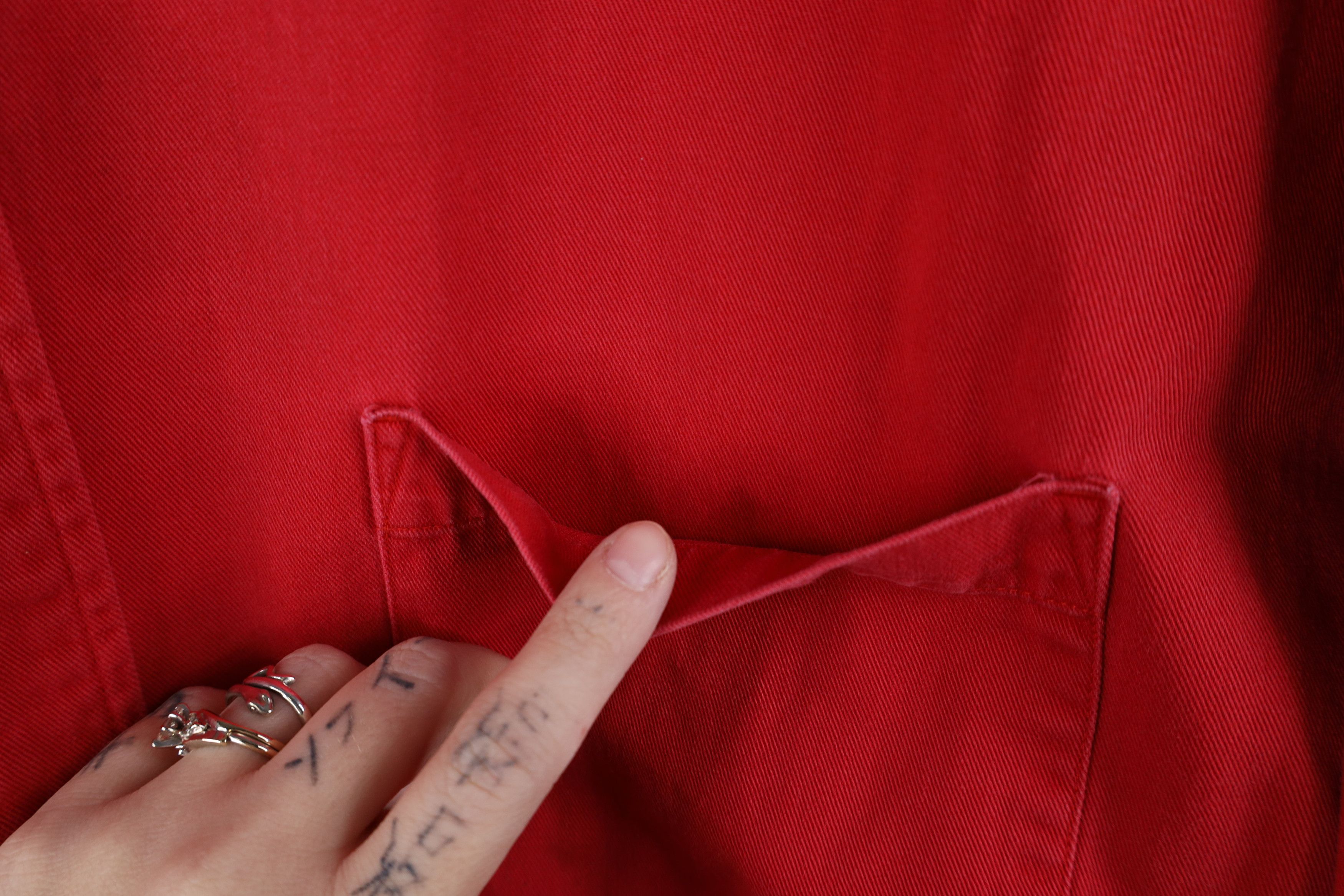 Eddie Bauer Vintage 90s Eddie Bauer Cotton Twill Button Down Shirt Red Size US XXL / EU 58 / 5 - 5 Thumbnail