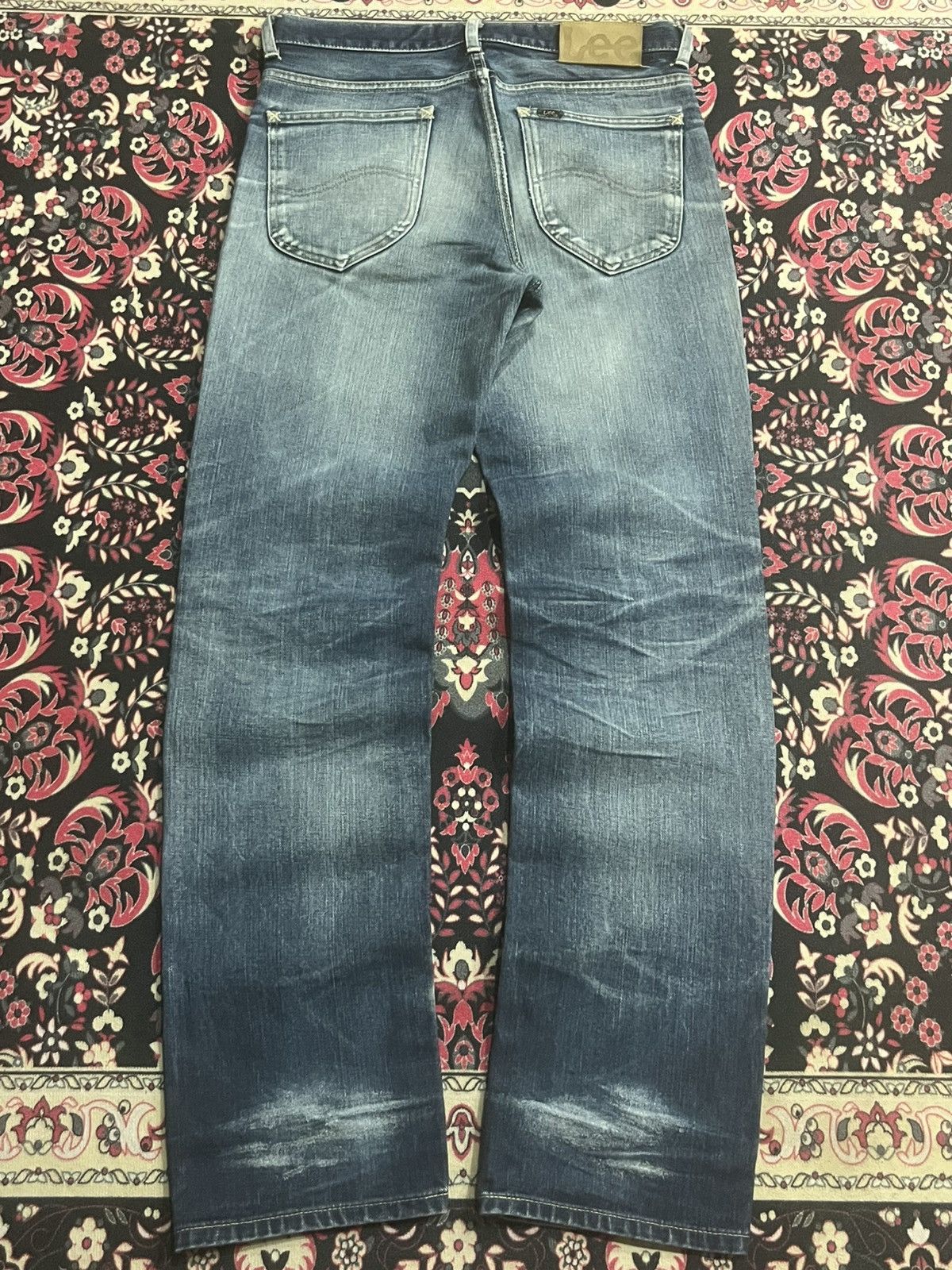 Vintage Vintage Lee Rider Japan Blue Faded Washed Distressed Jeans Size US 30 / EU 46 - 2 Thumbnail