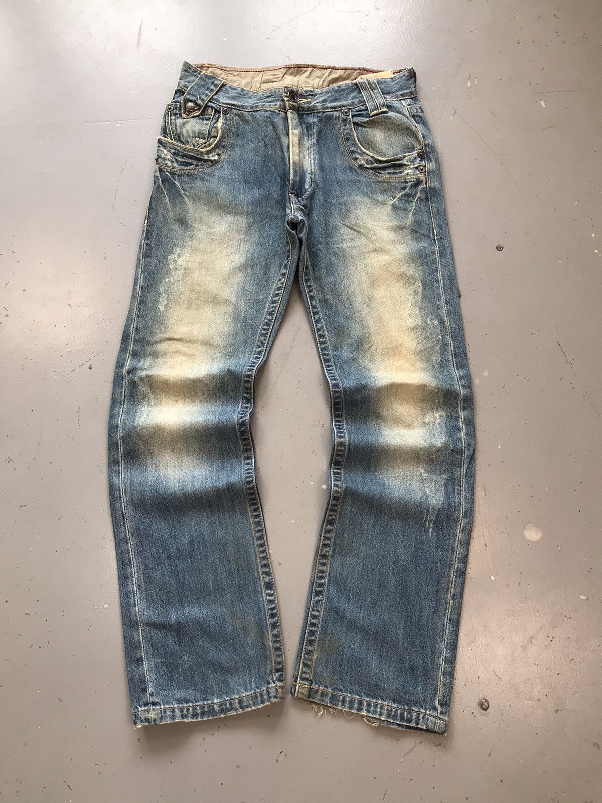 Vintage Vintage tough jeans smith straight fit distressed denim Size US 32 / EU 48 - 1 Thumbnail