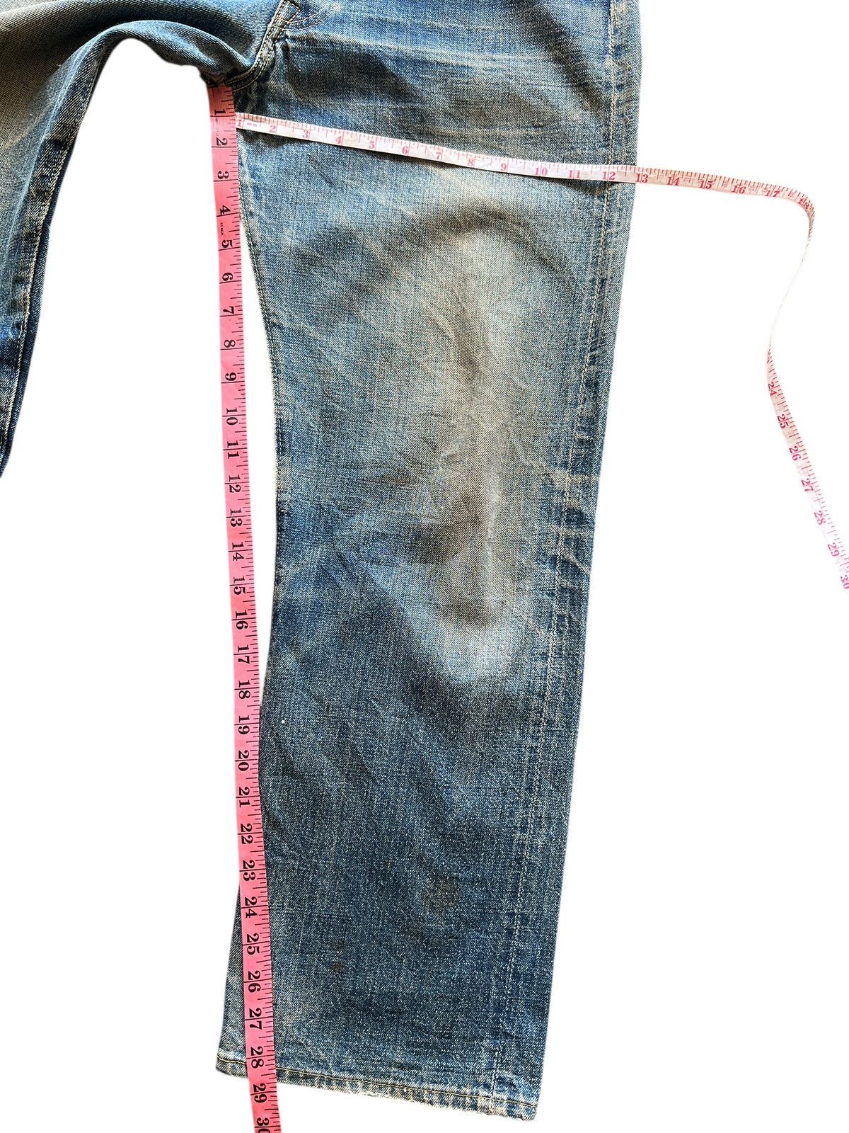 Denime Vintage Denime Authentic Leather Patch Slevedge DenimJeans Size US 30 / EU 46 - 6 Thumbnail