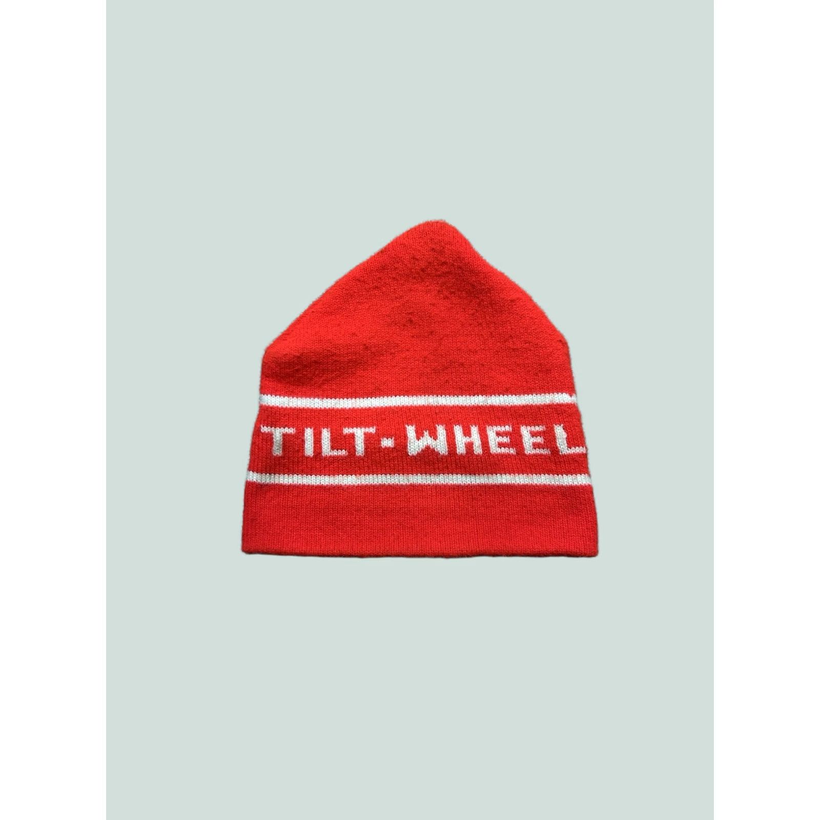 Vintage VINTAGE 70s beanie hat winter cap Tilt Wheel red ski snow spell out hot rod HaT Cap Mens Size ONE SIZE - 1 Thumbnail