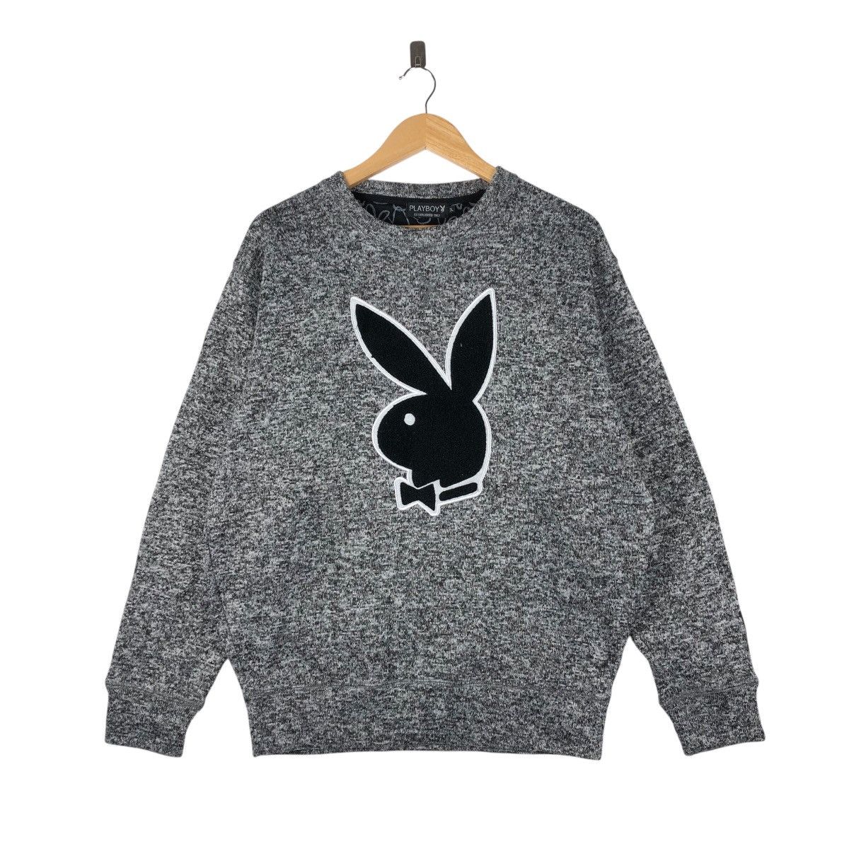 PLAYBOY Embroidery Bunny Head Design Sweatshirt