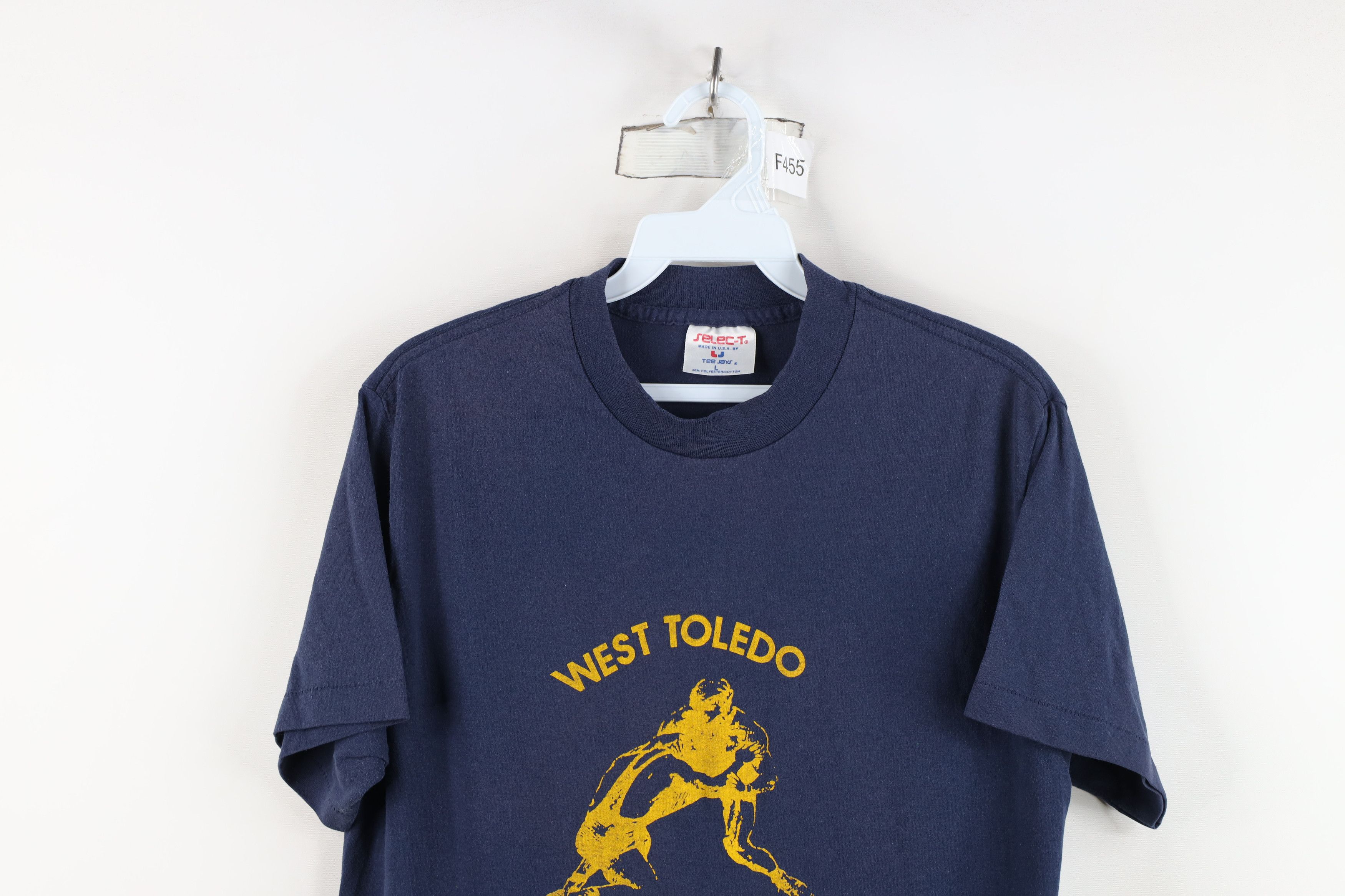 Vintage Vintage 70s 80s West Toledo Wrestling Clinic T-Shirt USA Size US L / EU 52-54 / 3 - 2 Thumbnail