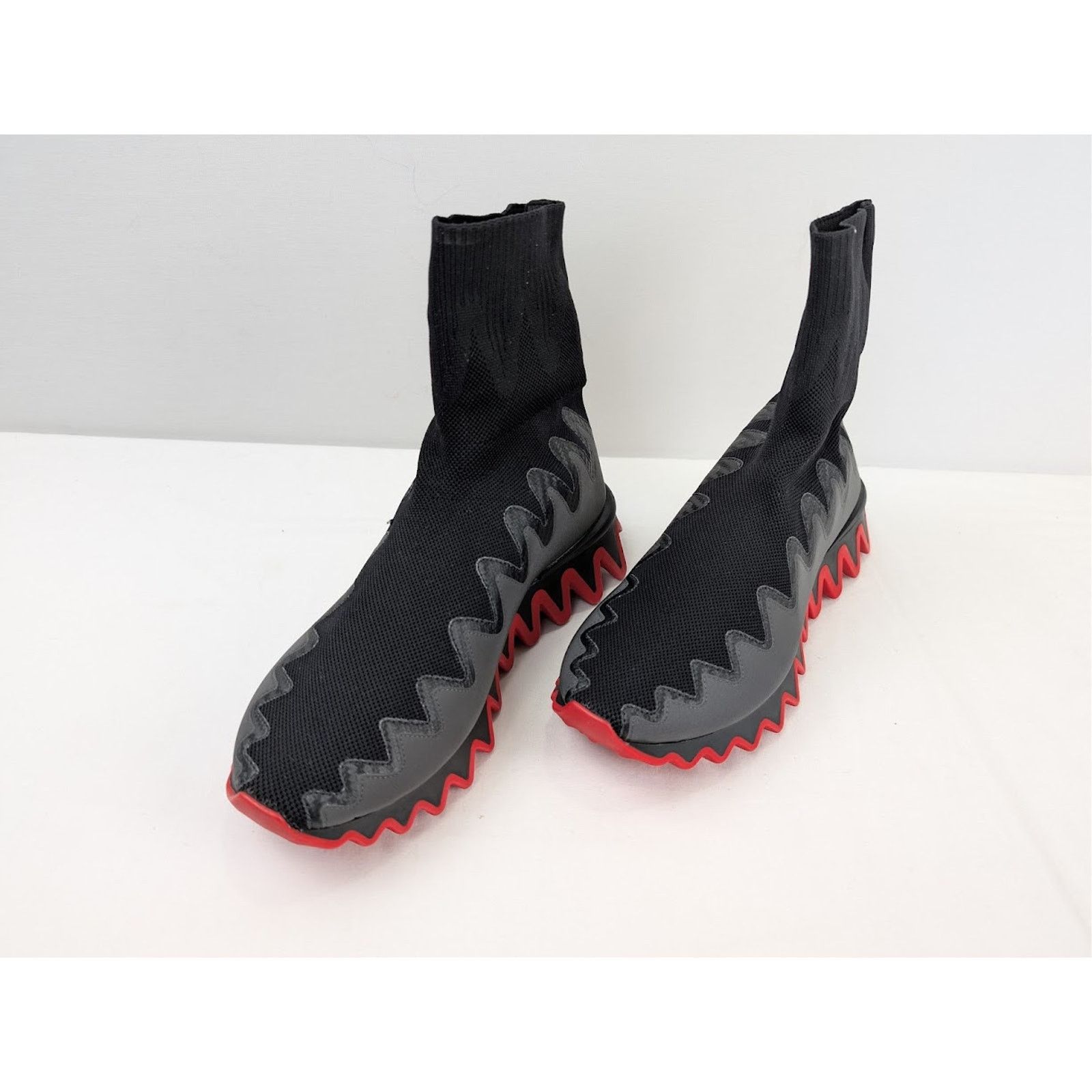 Christian Louboutin o1rshd1 Sharky Sock Sneakers in Black Size US 10.5 / EU 43-44 - 7 Thumbnail