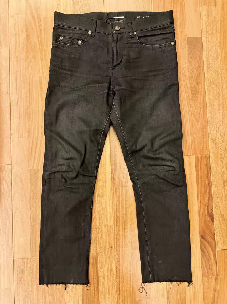 Saint Laurent Paris Saint Laurent slp14fwD02 brushed wax jeans -DMC Size US 29 - 1 Thumbnail