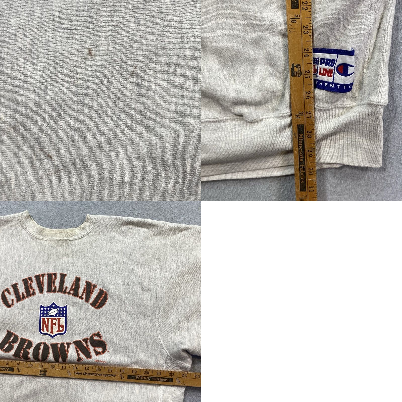 Champion Champion Pro Line Cleveland Brown NFL Reverse Weave Sweatshirt Sz 2XL Distressed Sweatshirt Size US XXL / EU 58 / 5 - 9 Thumbnail