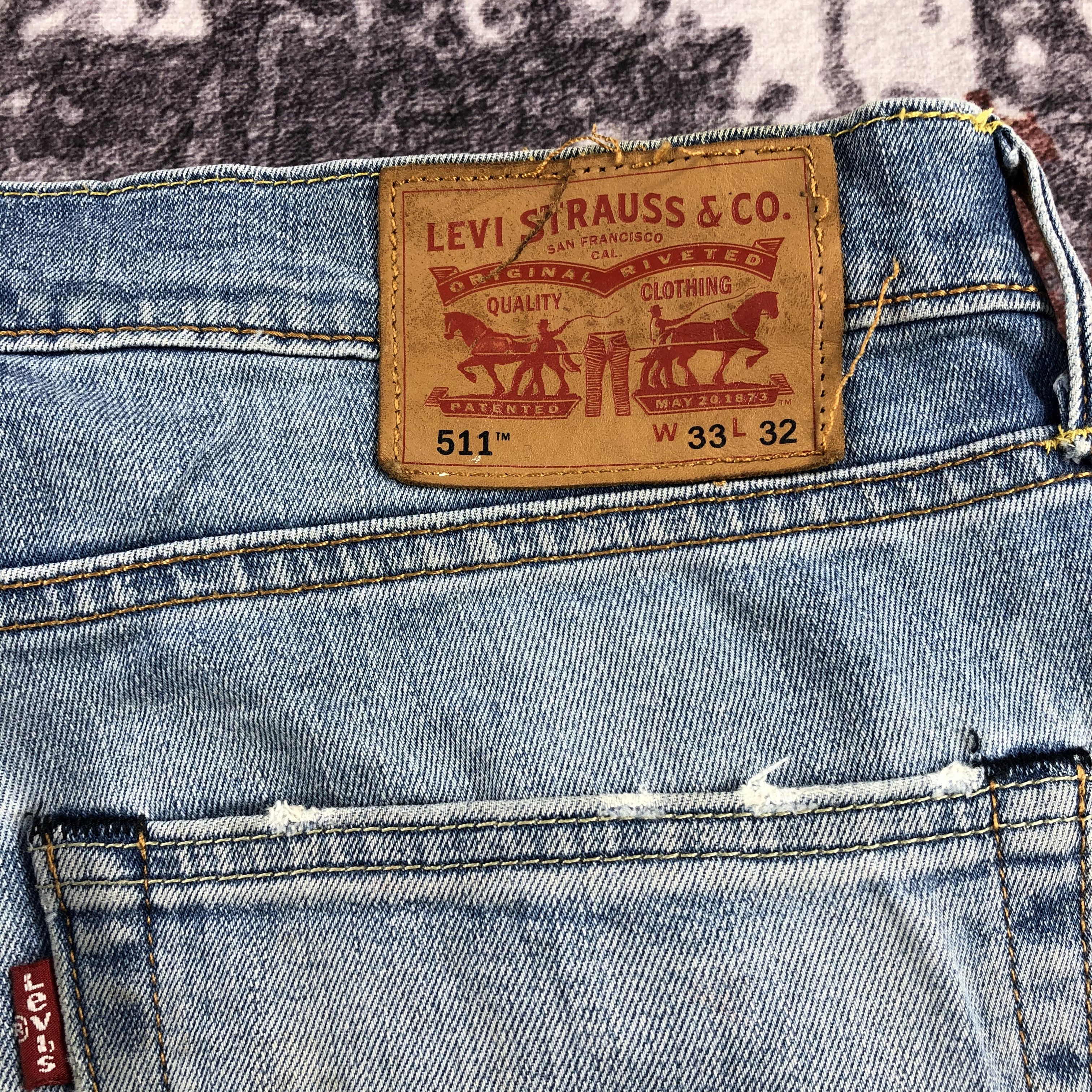 Levi's × Vintage Vintage Blue Wash Levis 511 Jeans-JM2154 Size US 34 / EU 50 - 6 Thumbnail