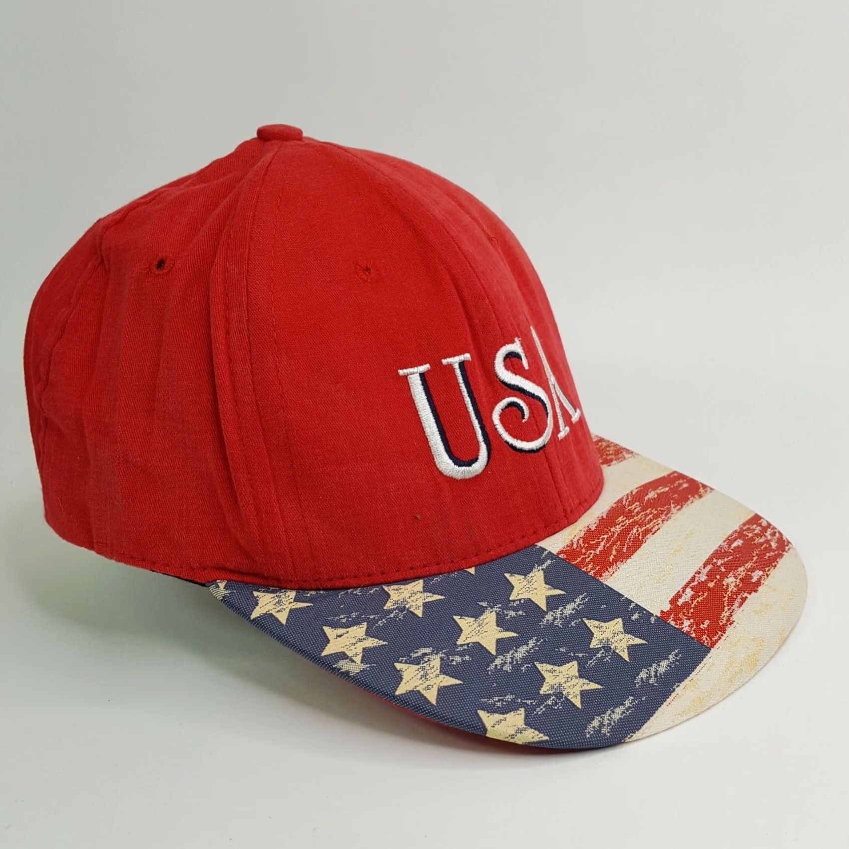 Vintage VINTAGE USA American Flag Snapback Adjustable Red Patriotic Hat Baseball Cap Mens Legendary Hat Size ONE SIZE - 3 Thumbnail