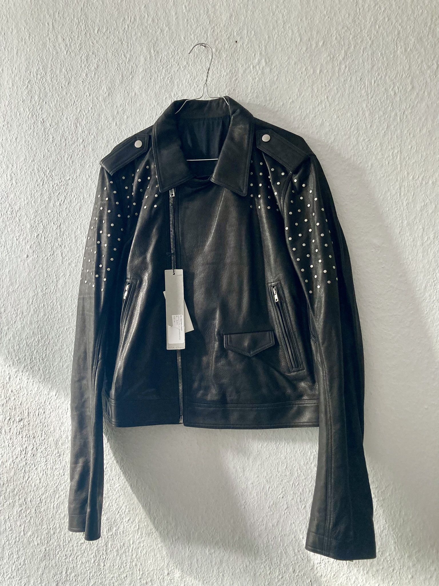 Rick Owens SS19 "BABEL" Studded Stooges LCW Leather Jacket Rick Owens Size US L / EU 52-54 / 3 - 1 Thumbnail