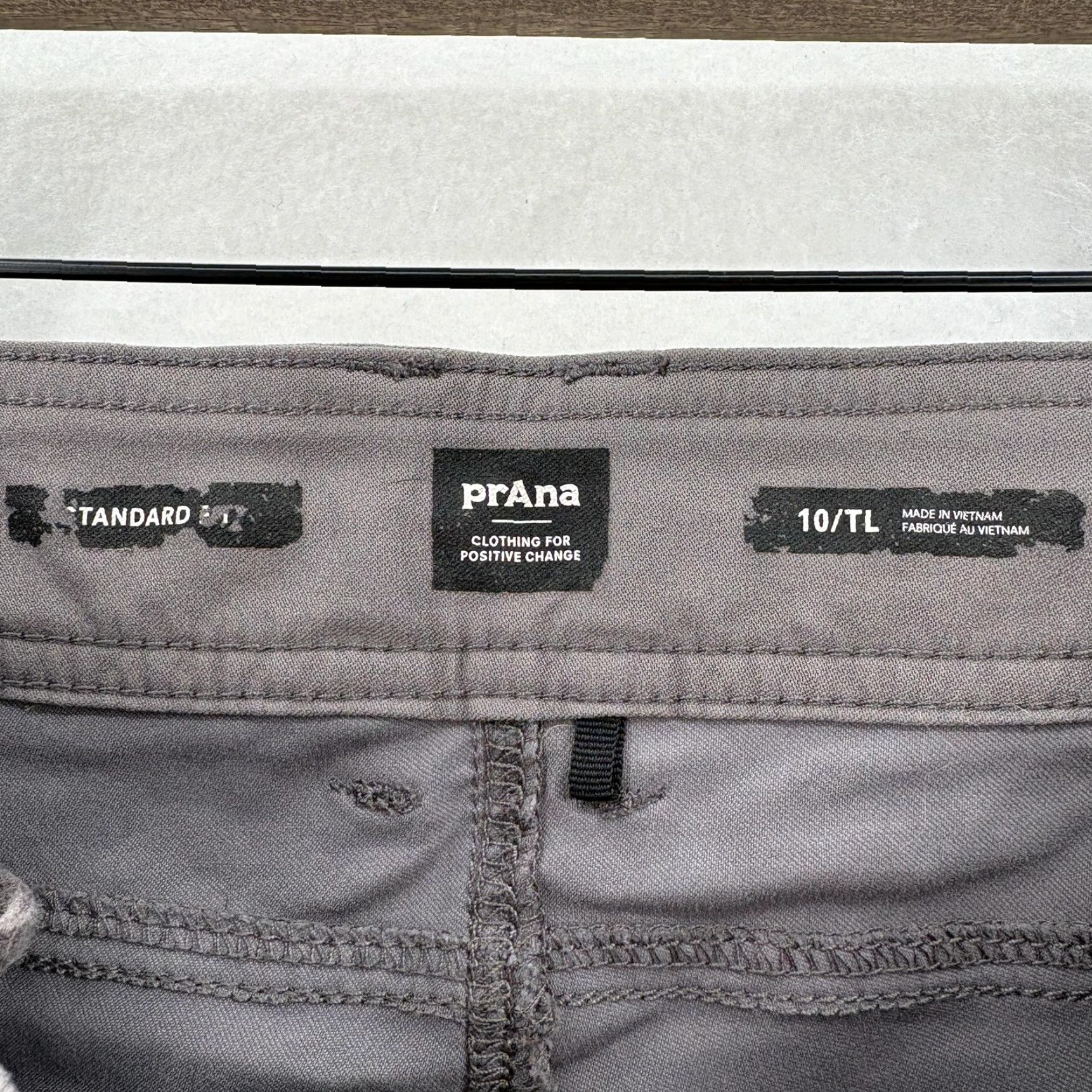 Prana Prana Halle Pant II Womens 10 Tall Gray Nylon Stretch Convertible Size 32" / US 10 / IT 46 - 4 Thumbnail