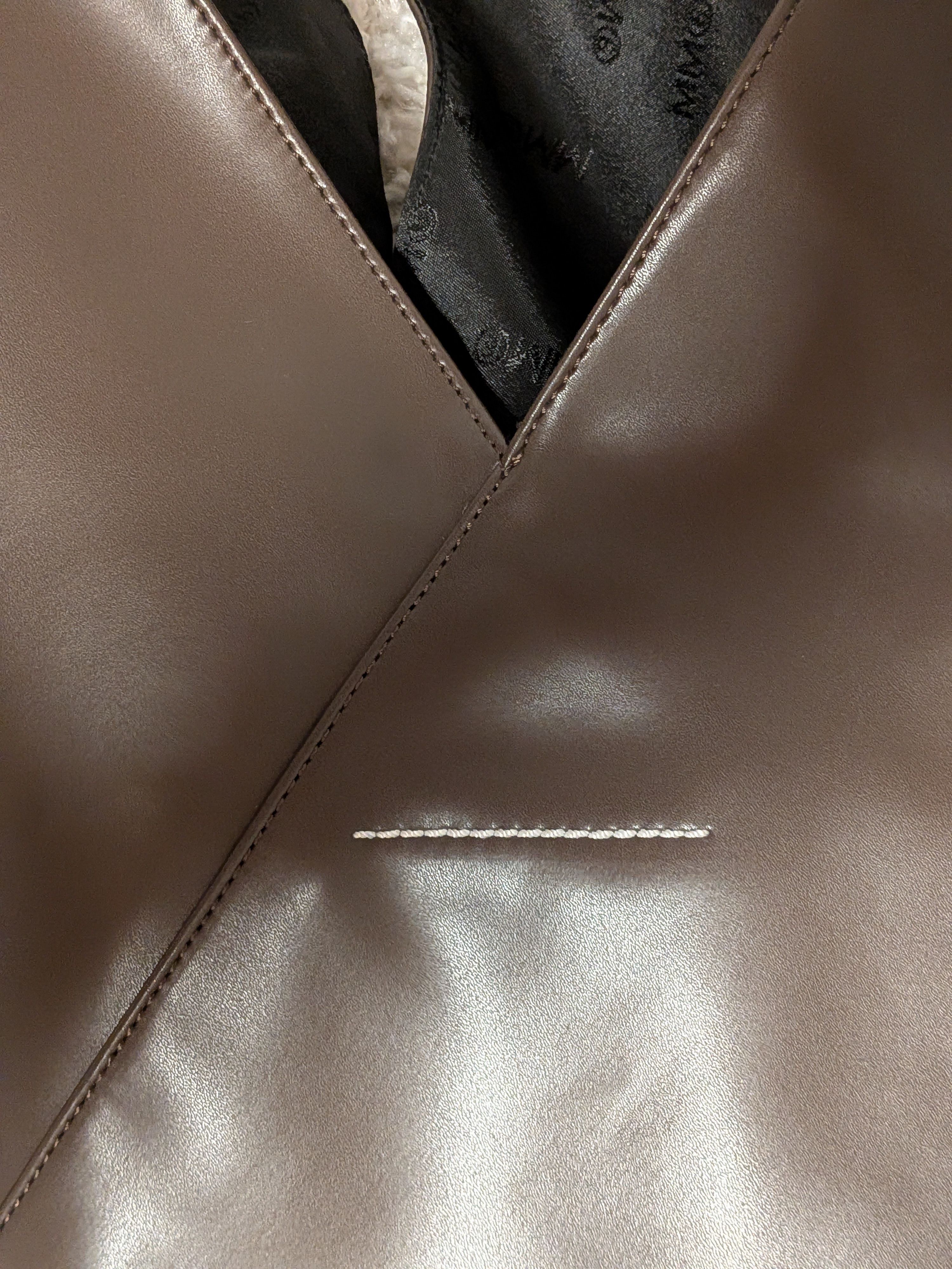 MM6 MM6 JAPANESE TOTE BAG, FAUX LEATHER, BROWN Size ONE SIZE - 3 Thumbnail