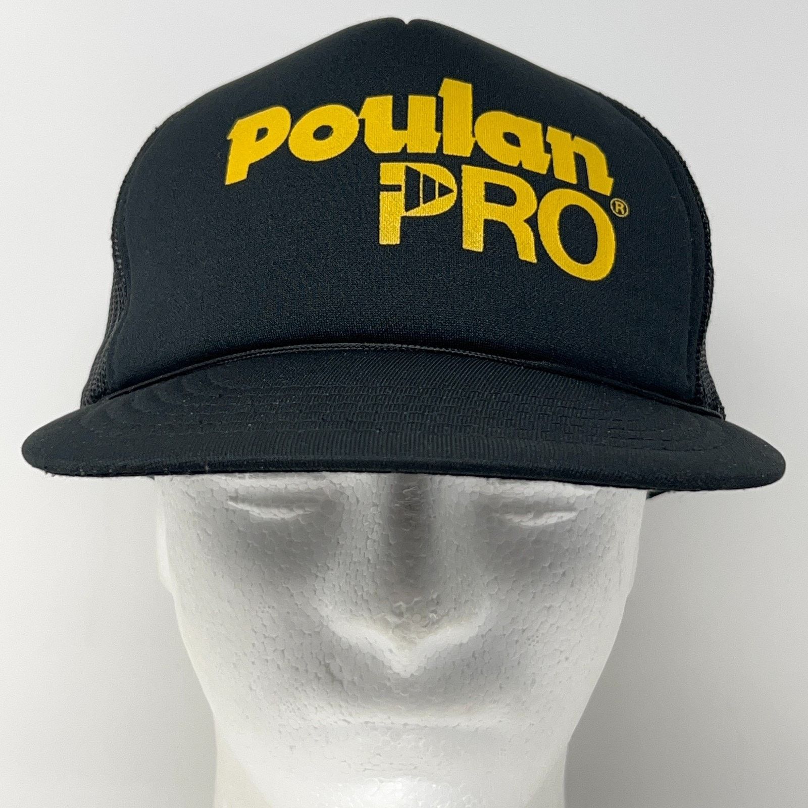 Vintage Vintage Poulan Pro Chainsaw Trucker Hat Baseball Cap Black Size ONE SIZE - 2 Thumbnail