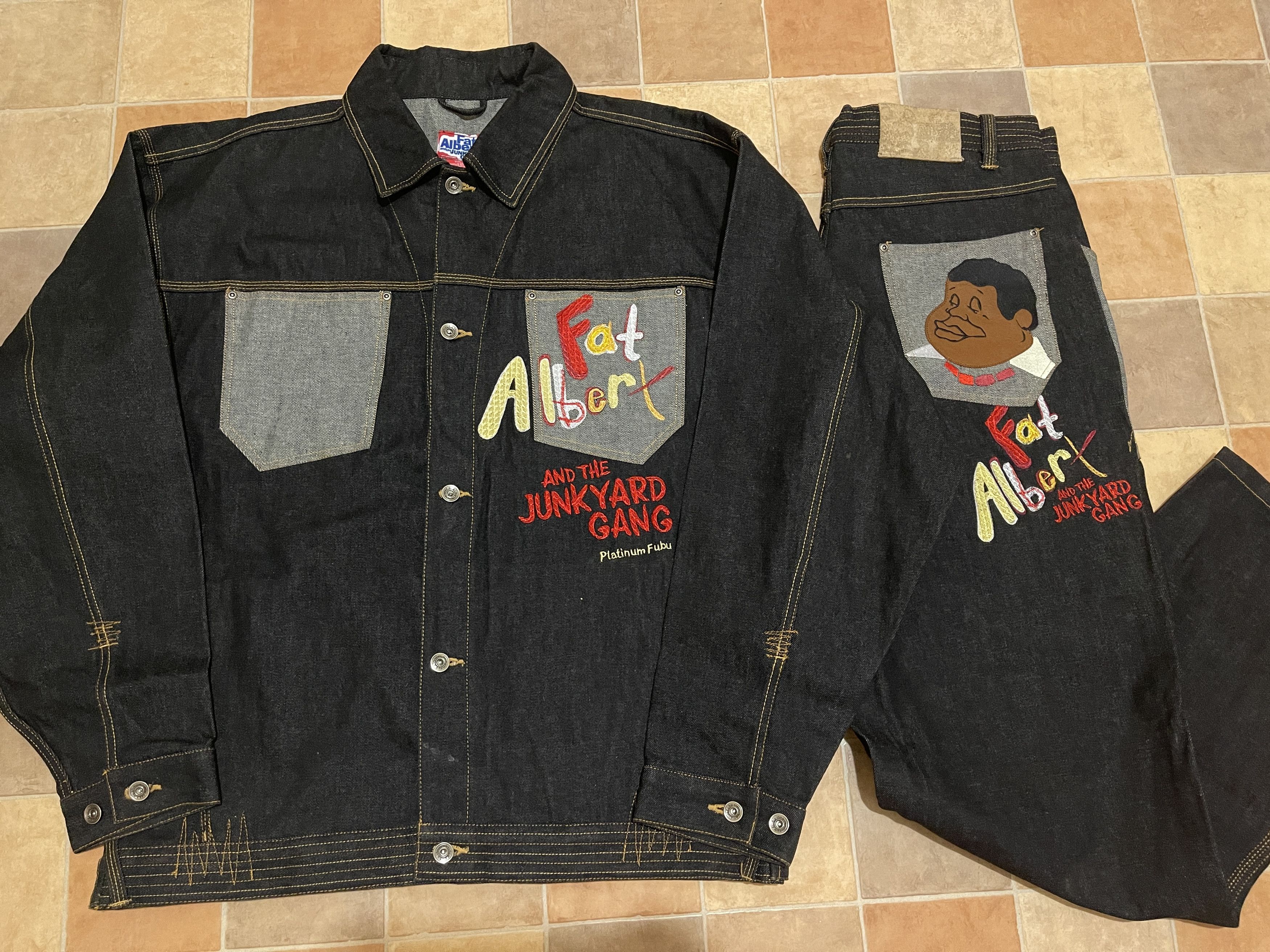Fubu Platinum FUBU denim suit Fat Albert and Cosby Kids jeans XXL Size US XXL / EU 58 / 5 - 2 Thumbnail