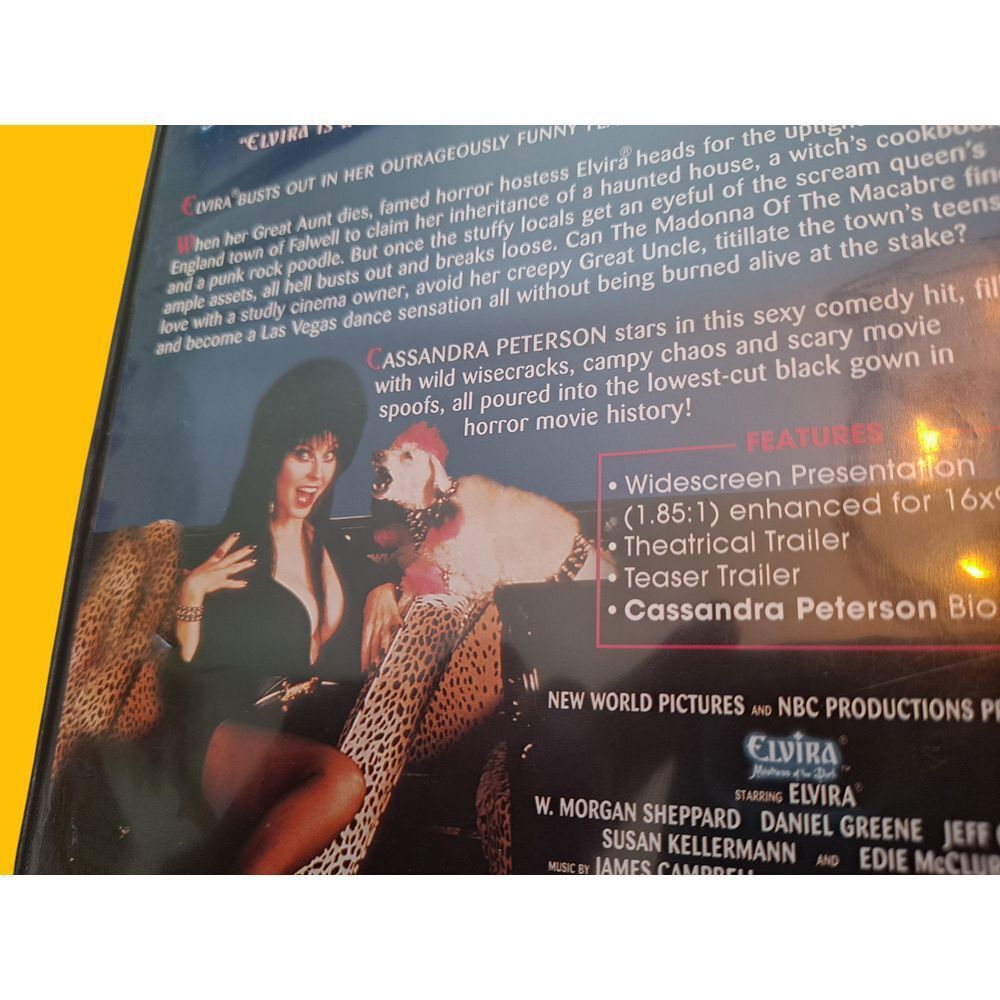 Other Elvira Mistress of the Dark DVD Movie Comedy Horror Classic Size ONE SIZE - 5 Thumbnail