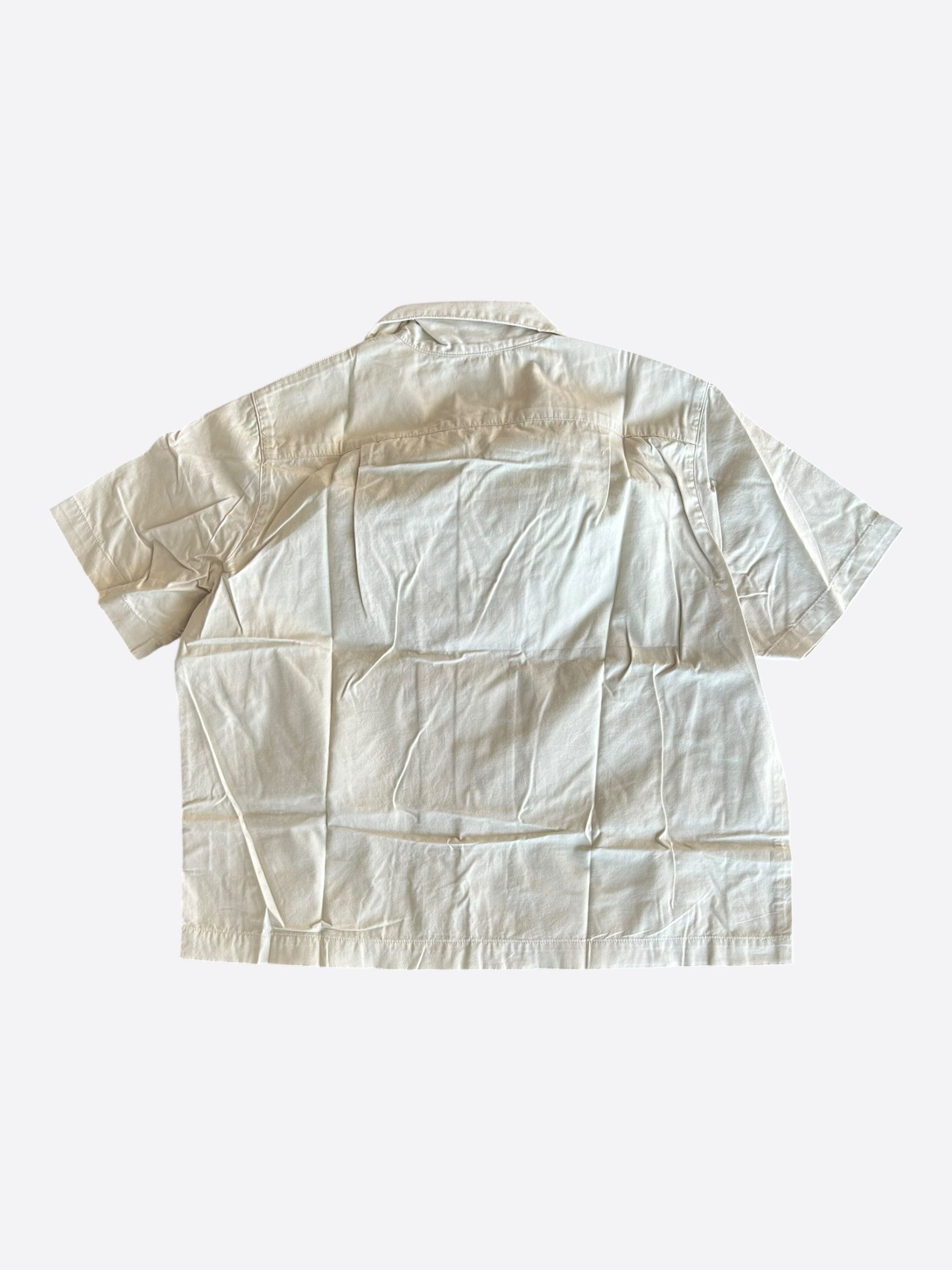 Gallery Dept. Antique White Mechanic Short Sleeve Button Up Shirt Size US M / EU 48-50 / 2 - 2 Thumbnail