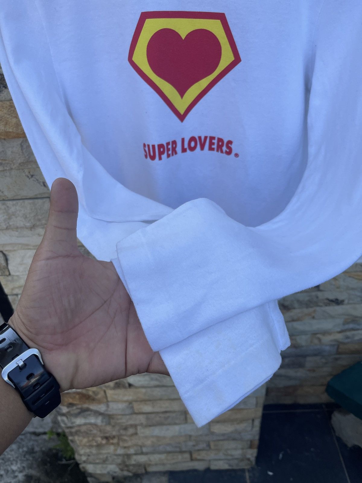 Japanese Brand × Vintage Last Drop🔥Rare🔥Vintage Super Lovers Long Sleeve T-Shirt Size US S / EU 44-46 / 1 - 8 Thumbnail
