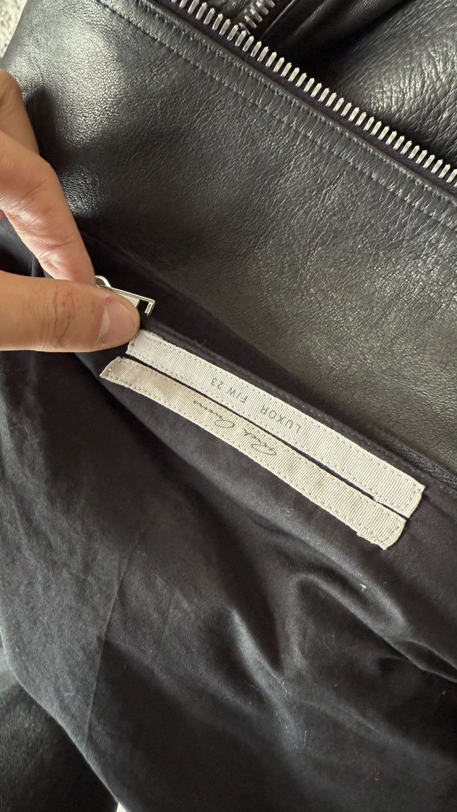 Rick Owens Rick Owens Jumbo Peter Lambskin Leather Flight Jacket 48/M Size US M / EU 48-50 / 2 - 9 Thumbnail