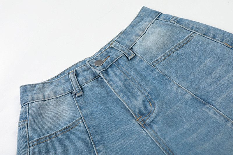 Vintage American washed retro letter print wide-leg jeans for men Size US 32 / EU 48 - 3 Thumbnail
