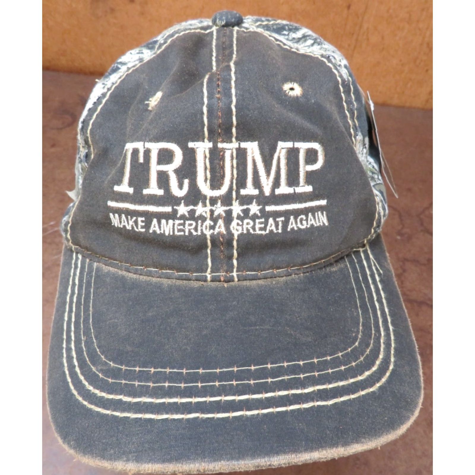 Greats VTG HaT CAP Hat Trucker NWT Make America Great Again Camo Advertising Adjustable Snapback Multi-Color Men/Womens Size ONE SIZE - 2 Thumbnail