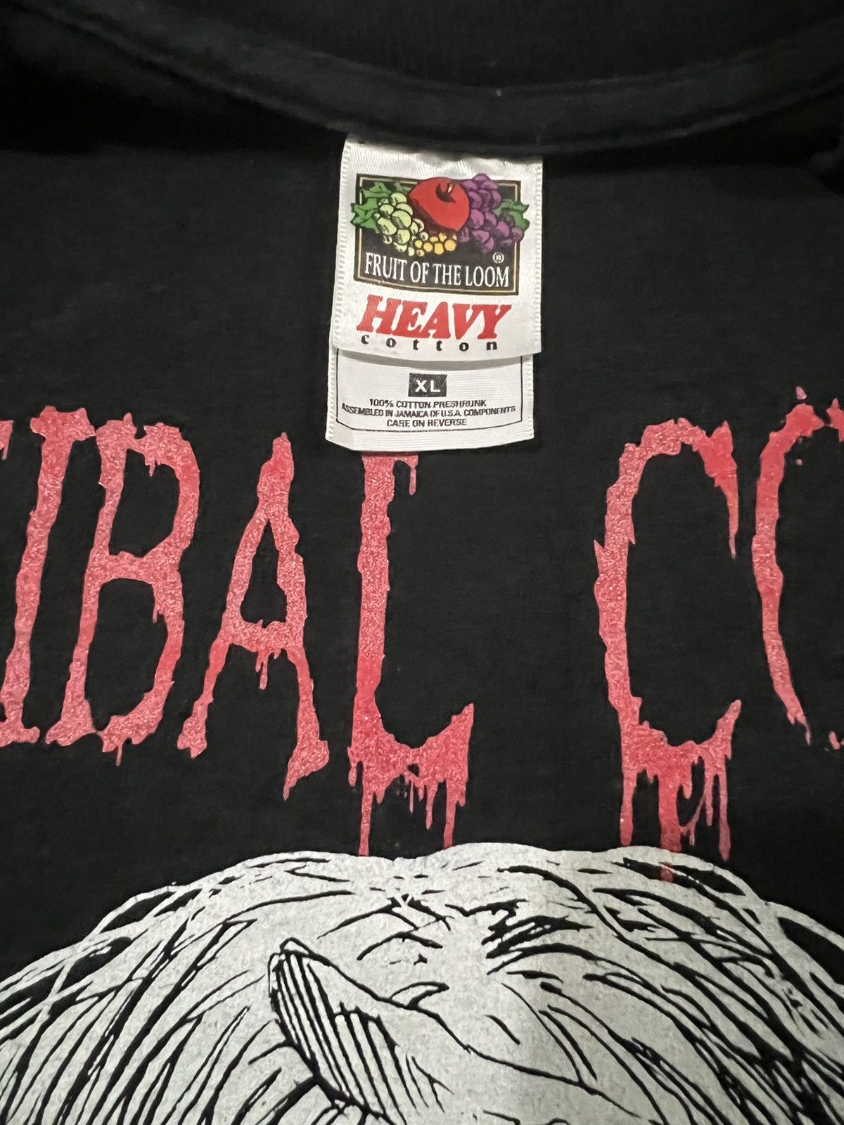John Alexander Skelton Vintage 1997 Cannibal Corpse Disfigured Band Tees Shirt Size US XL / EU 56 / 4 - 8 Thumbnail