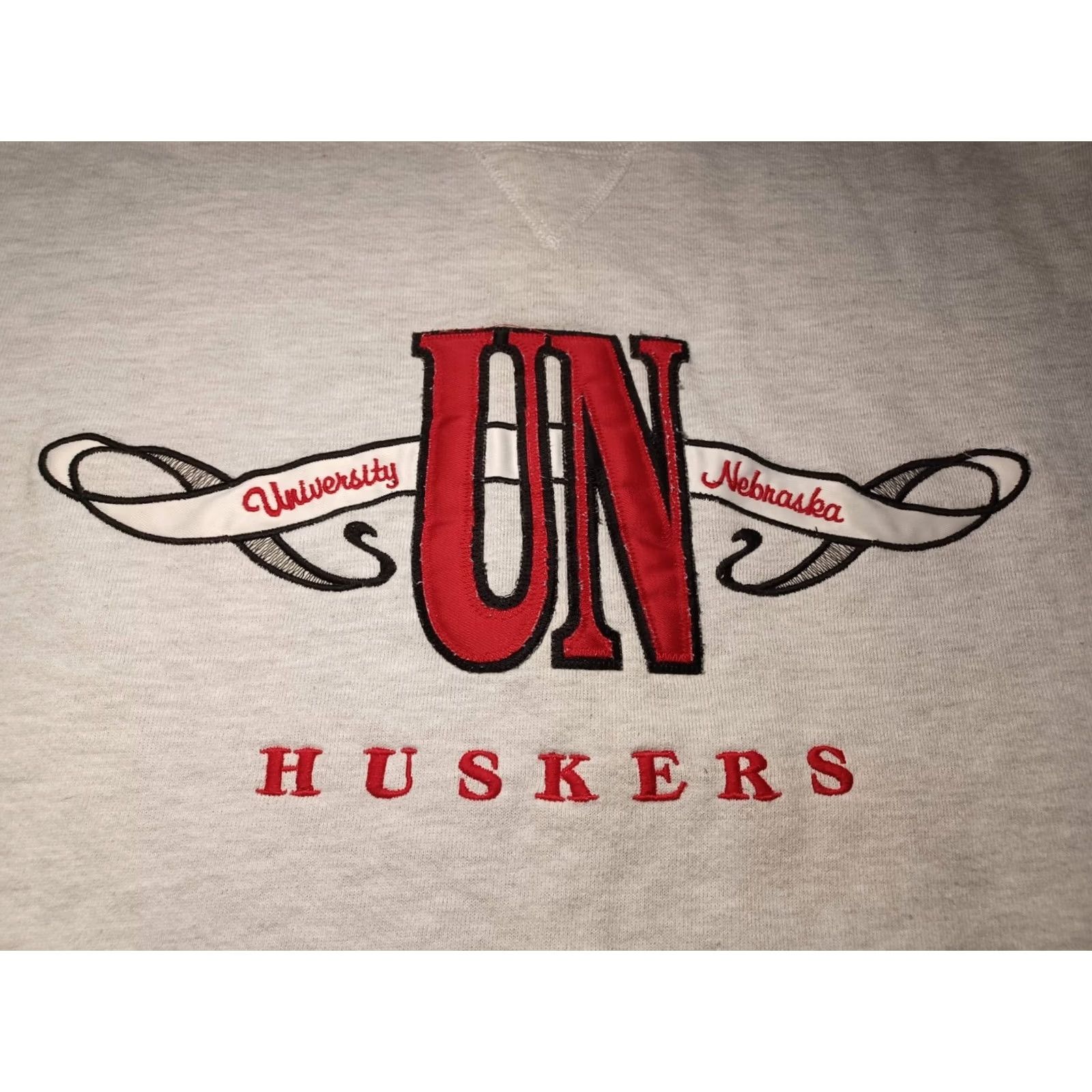 Russell Athletic VINTAGE Nebraska Cornhuskers College Sweatshirt Men Med 90s Russel Athletic Crewneck Gray Size US M / EU 48-50 / 2 - 2 Thumbnail