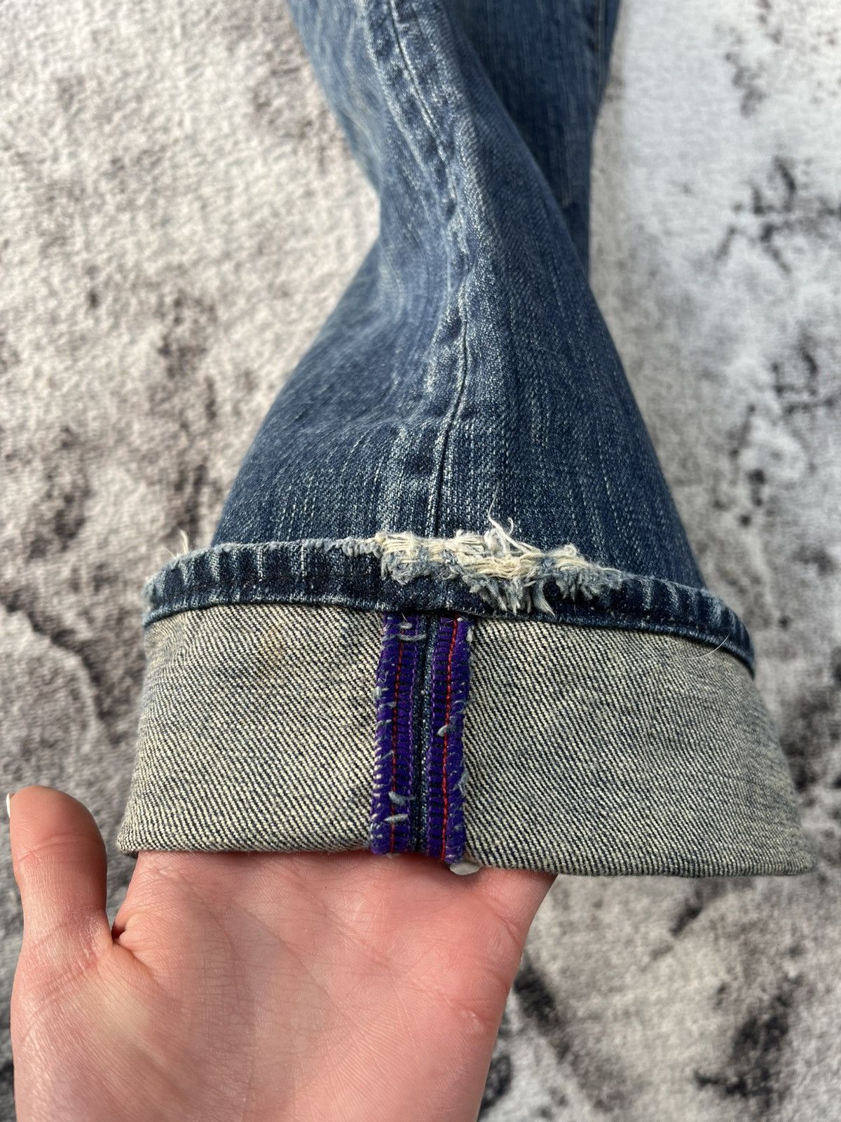 Prps PRPS Japan Selvedge Distressed Bootcut Denim 31 Size US 31 - 13 Thumbnail