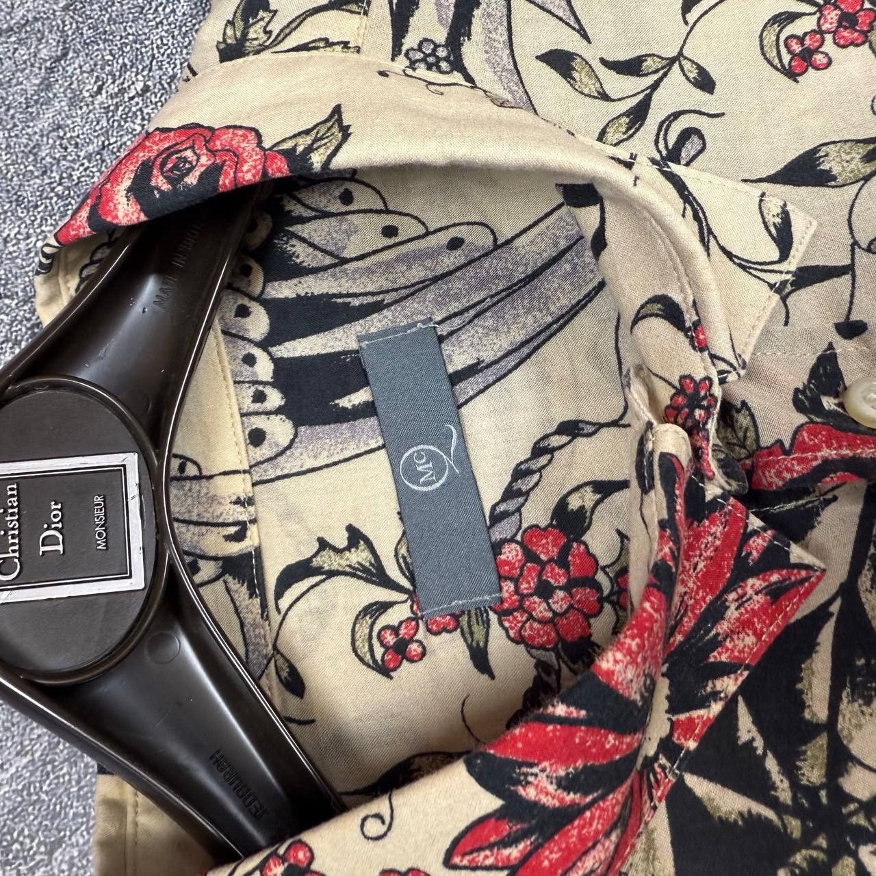 Alexander McQueen Alexander McQueen 50 M Raven Web Floral Tattoo Shirt Size US L / EU 52-54 / 3 - 8 Thumbnail