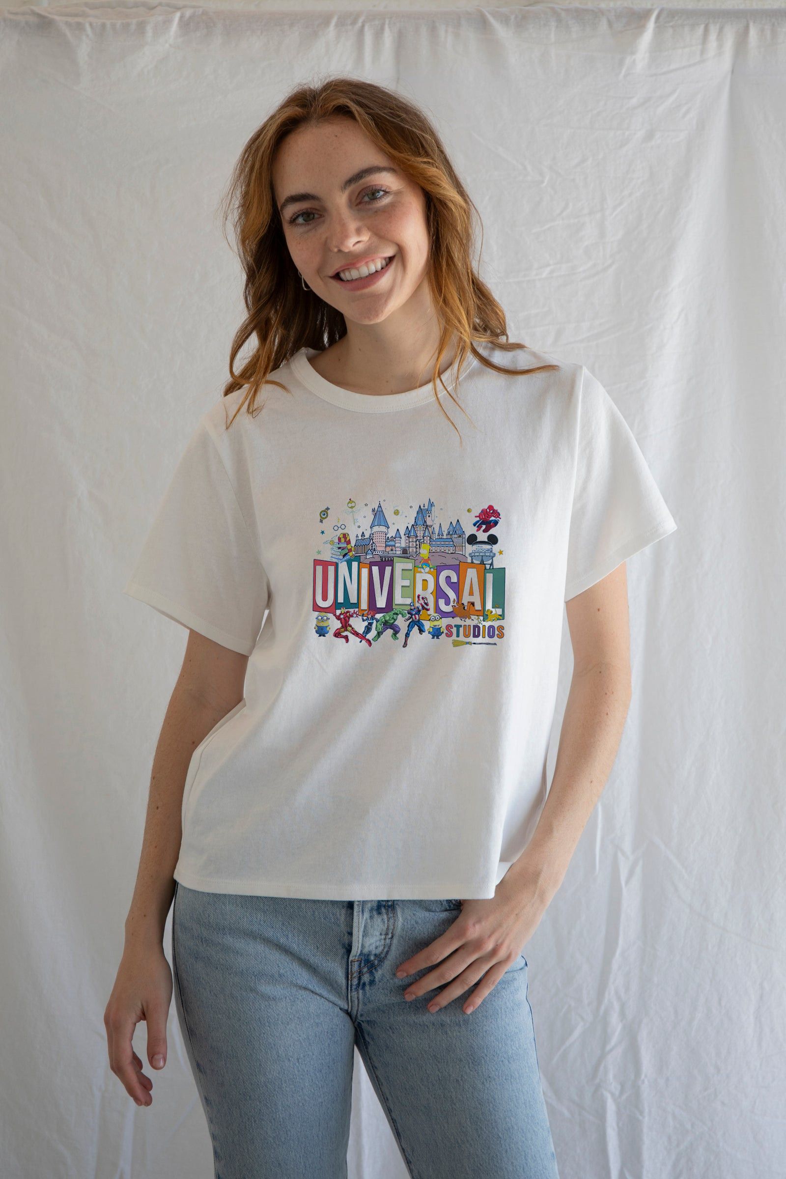 Designer × Vintage Universal Studios Tee – Iconic Theme Park Graphic Top Size L / US 10 / IT 46 - 1 Thumbnail