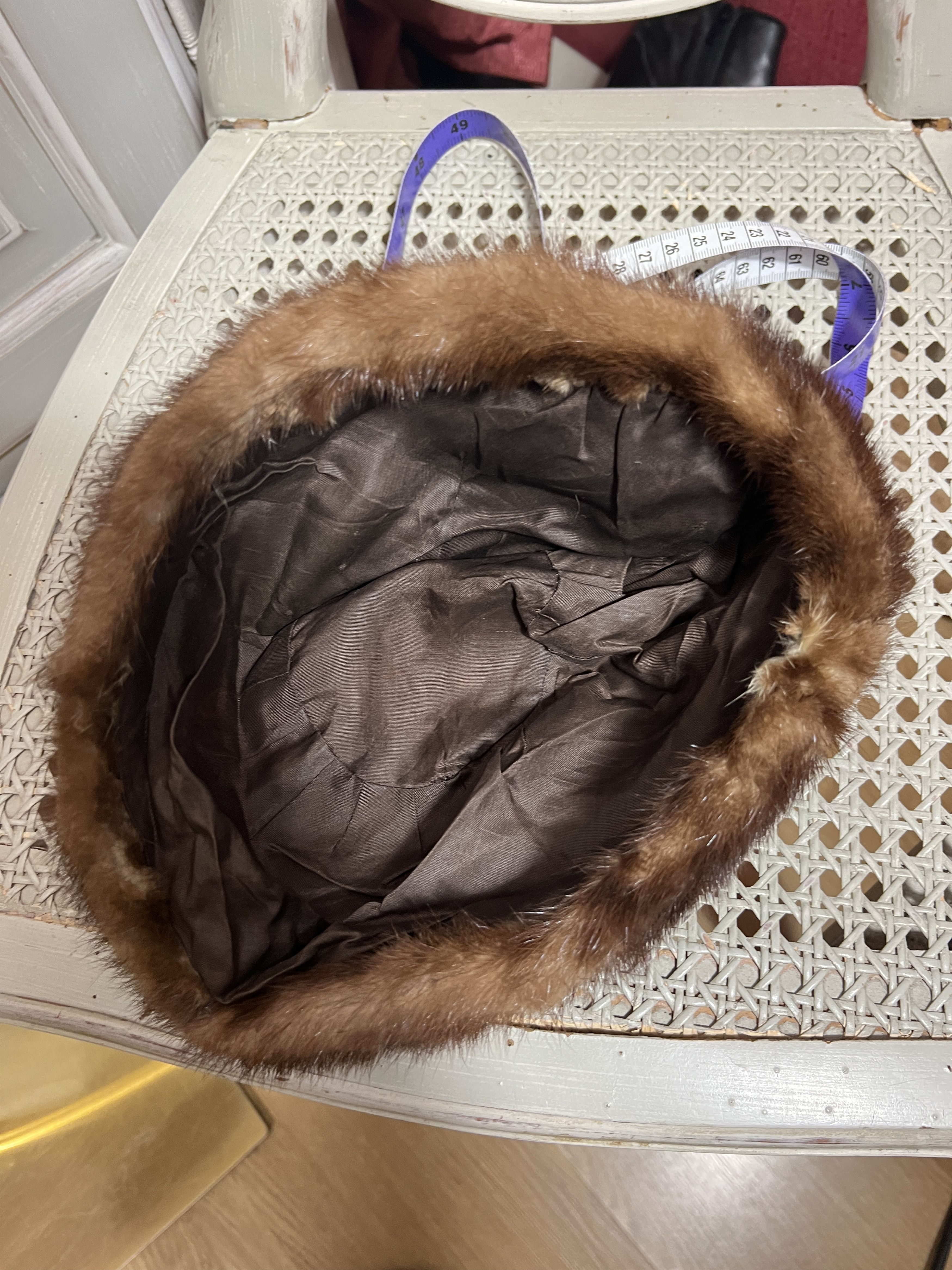 Hysteric Glamour × Vintage VINTAGE FUZZY HAIR BEANIE REAL LEATHER Size ONE SIZE - 5 Thumbnail
