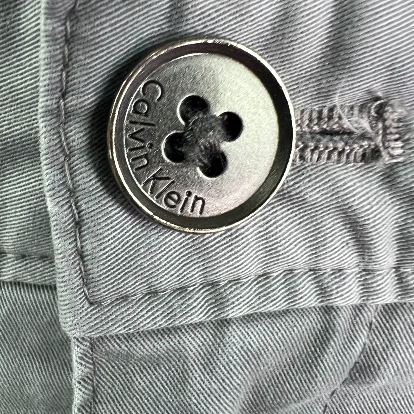 Calvin Klein Calvin Klein Men's Slim Fit Khaki Pants 34x34 Gray Work Casual Business Summer Size US 34 / EU 50 - 5 Thumbnail