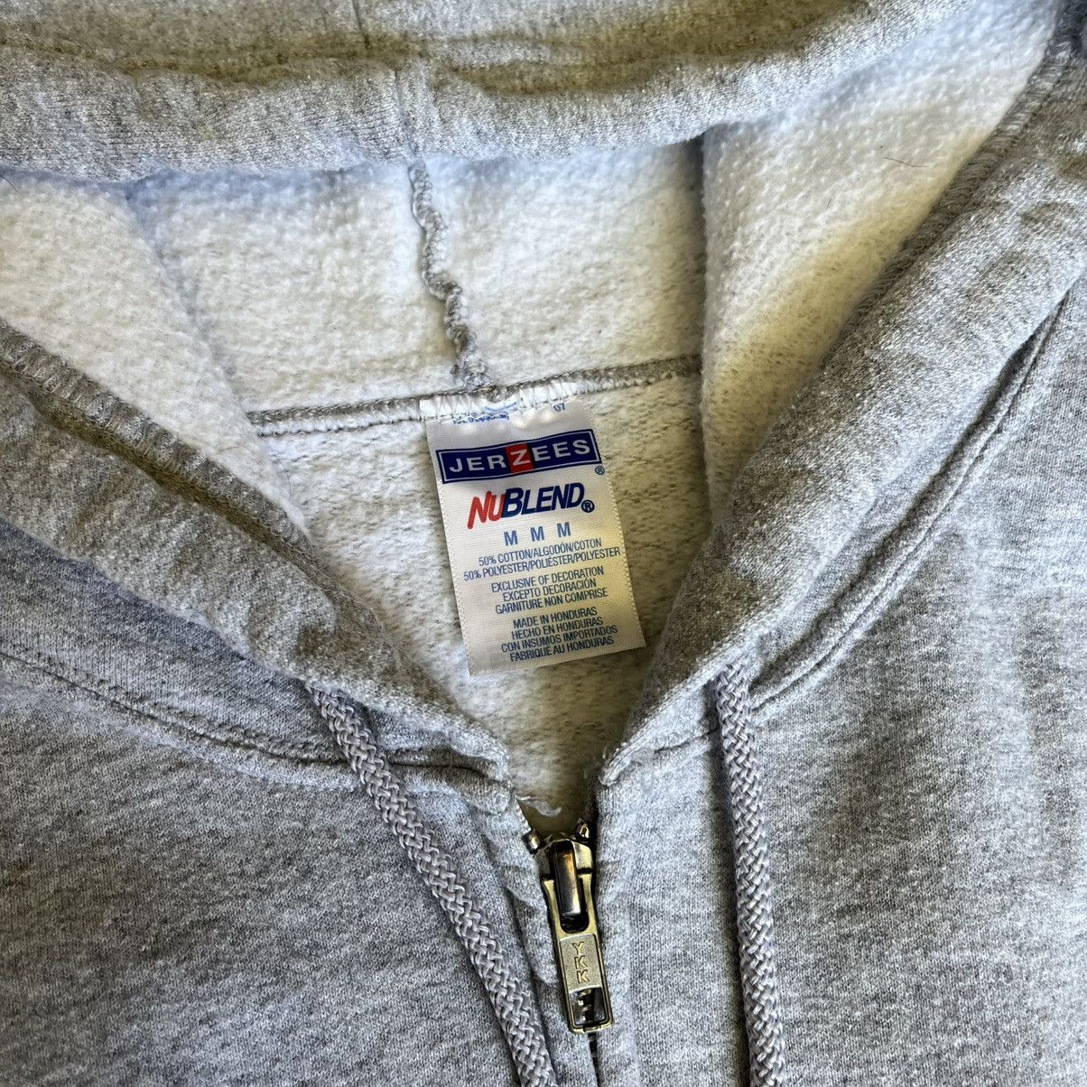 Jerzees Vintage 2000s Jerzees by Russell Athletic Grey Zip Up Hoodie Size US M / EU 48-50 / 2 - 5 Thumbnail