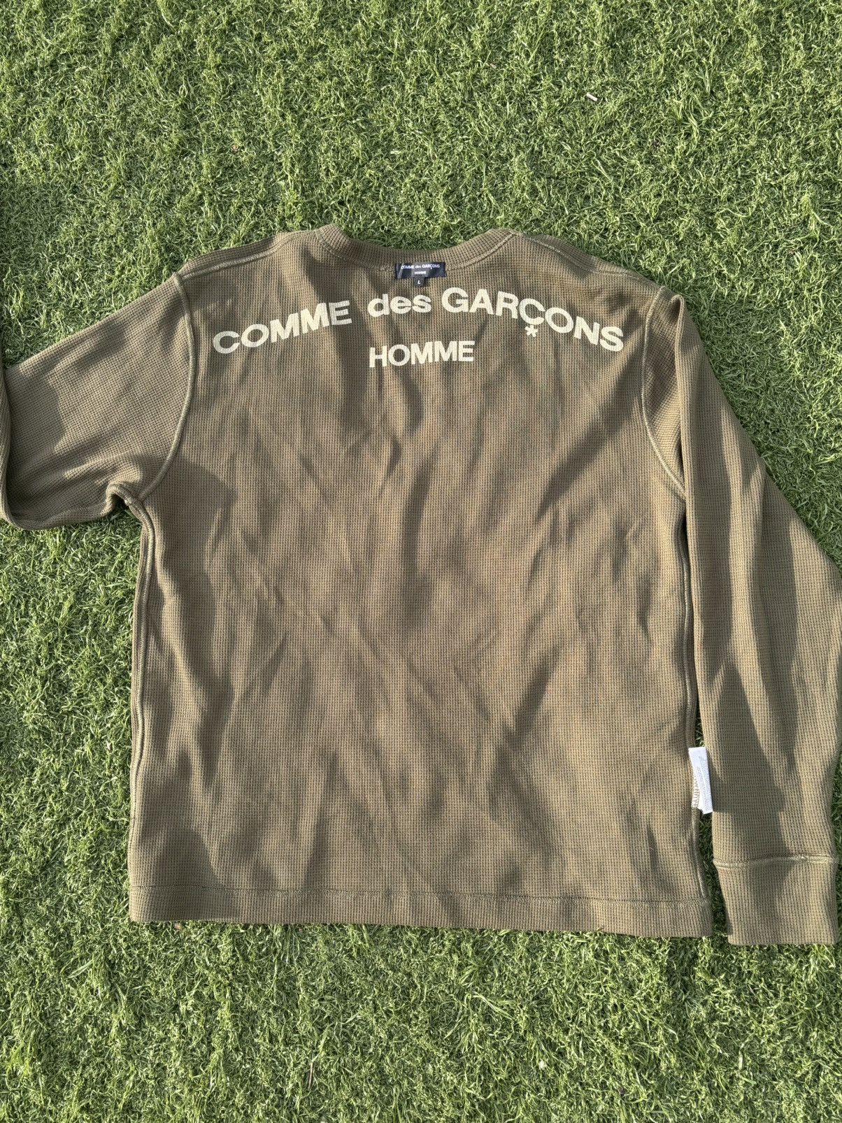 Comme des Garcons Sweatshirt Crewneck Comme des Garcons Homme Olive Size US L / EU 52-54 / 3 - 2 Thumbnail