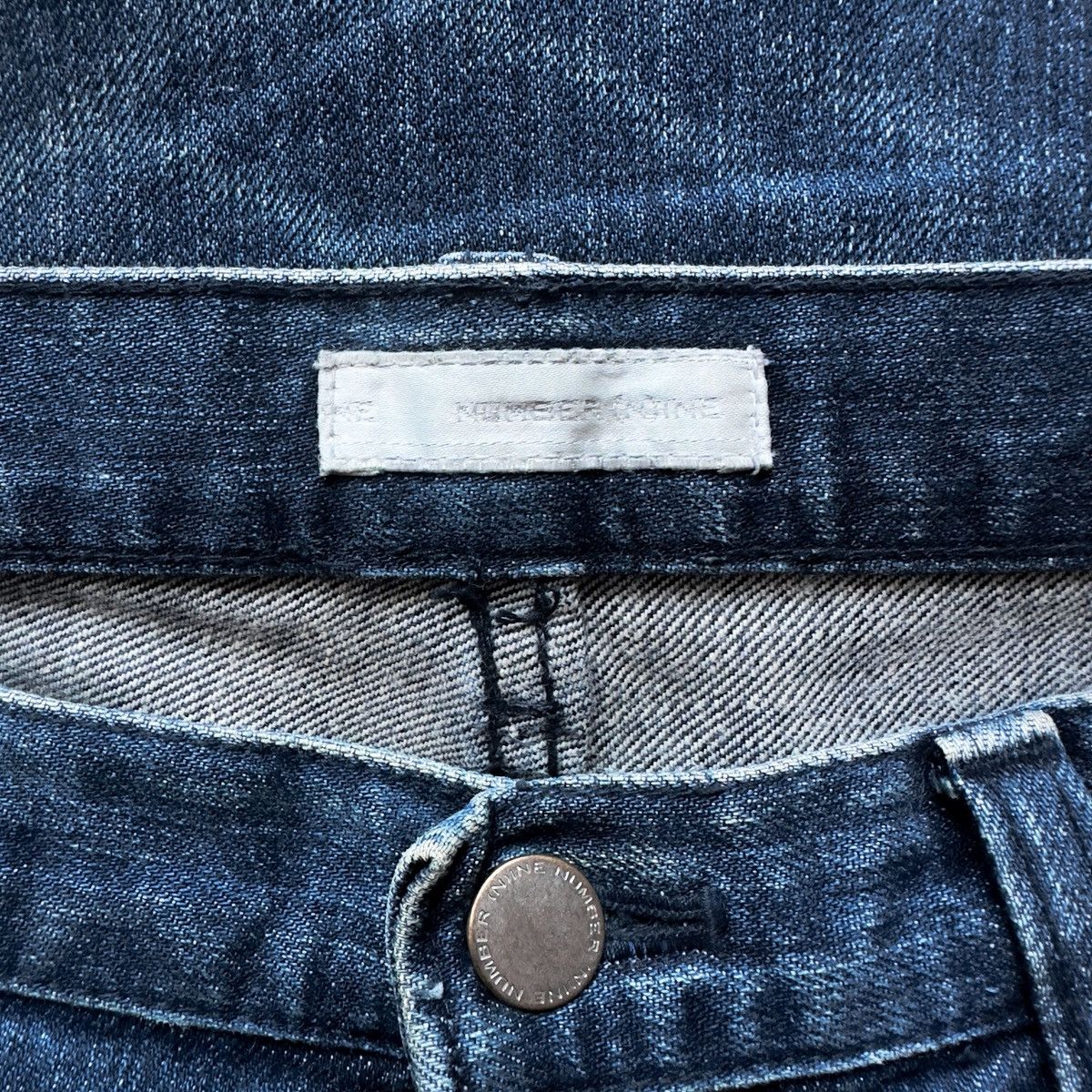 Number (N)ine AW01 “Standards” Grunge Denim Size US 34 / EU 50 - 8 Thumbnail