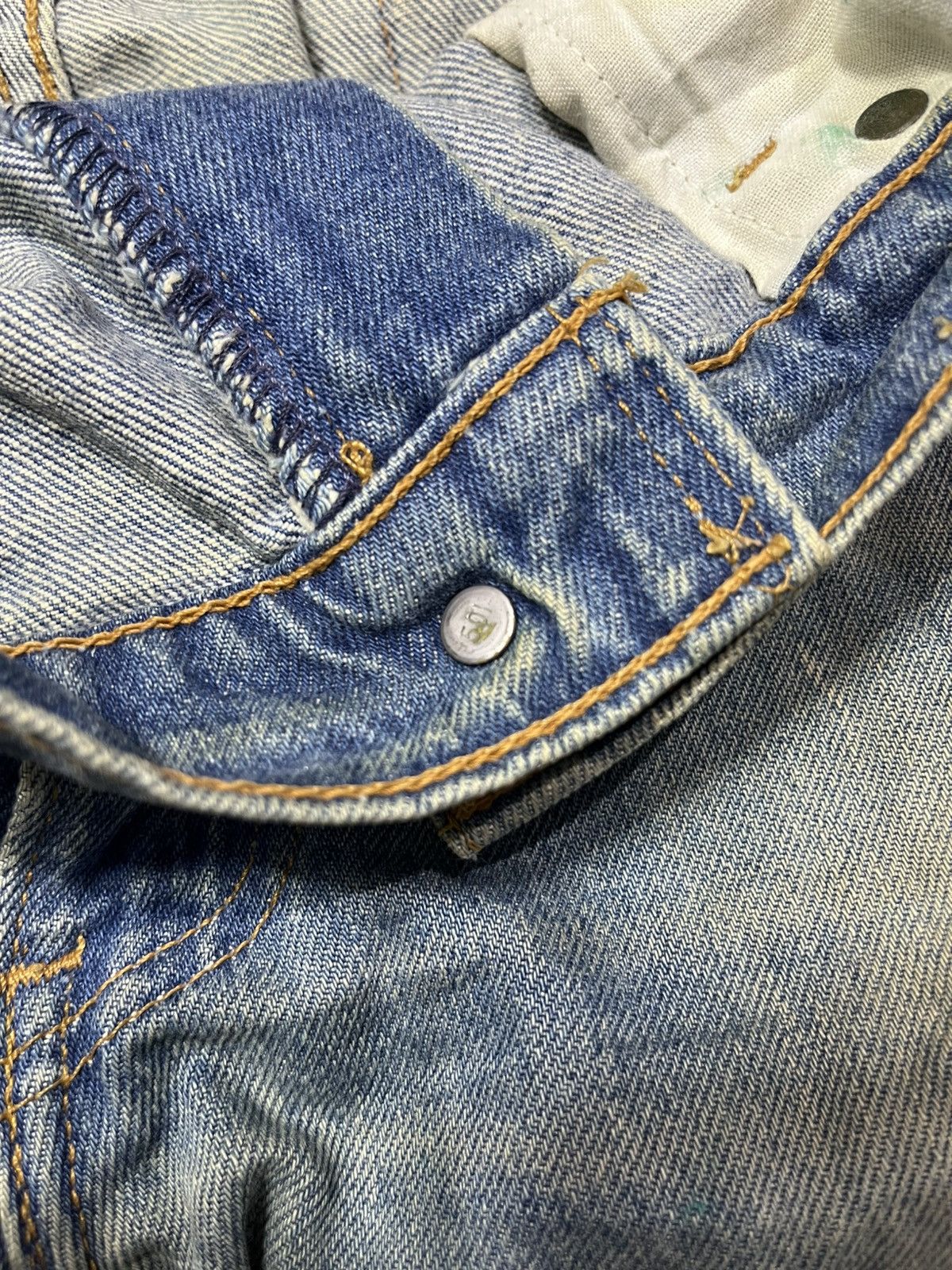 Levi's Vintage Clothing 1990s levis 510 mud washed destroyed sun faded denim pants Size US 34 / EU 50 - 6 Thumbnail