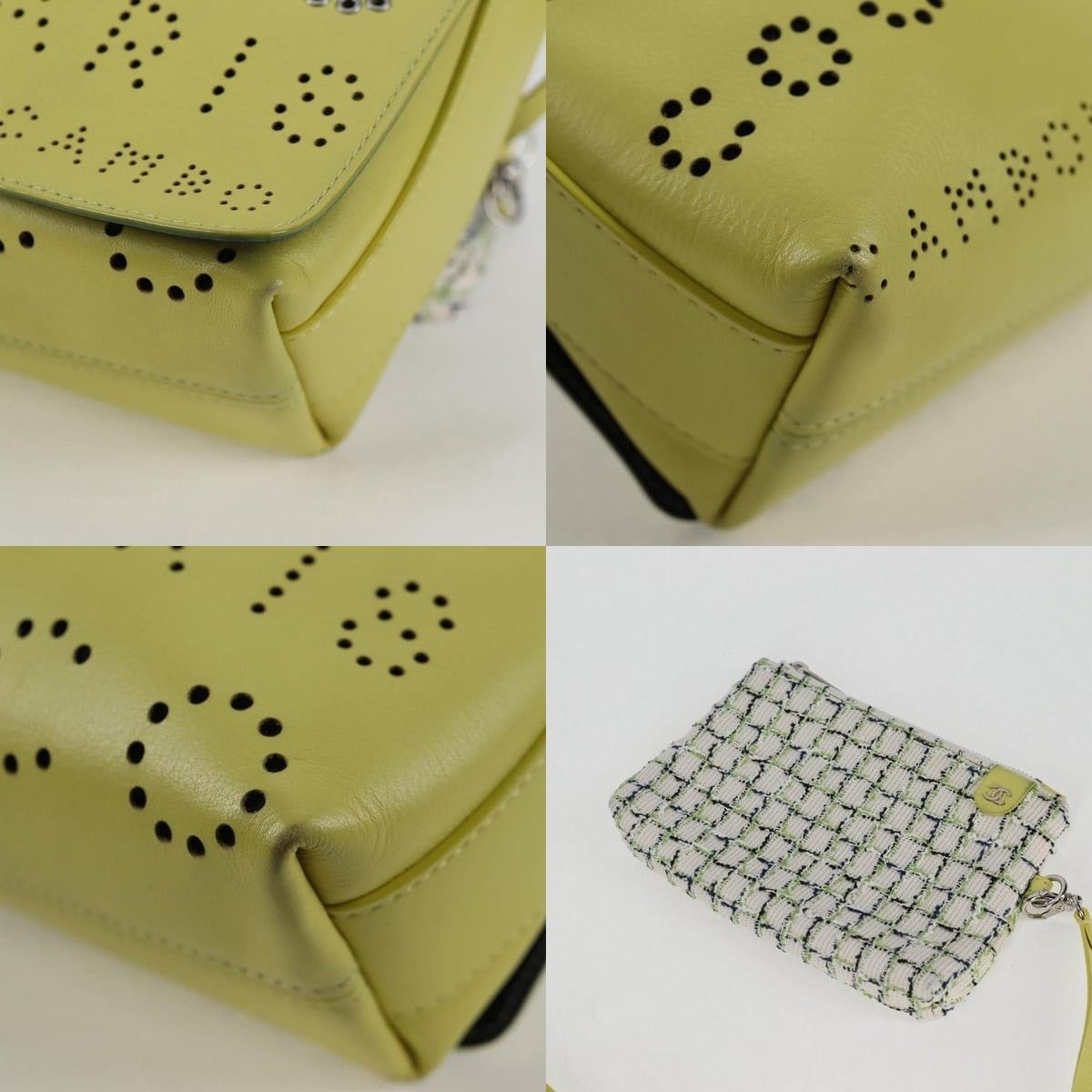 Chanel Chanel Chain Shoulder Bag Leather Yellow CC Size ONE SIZE - 6 Thumbnail