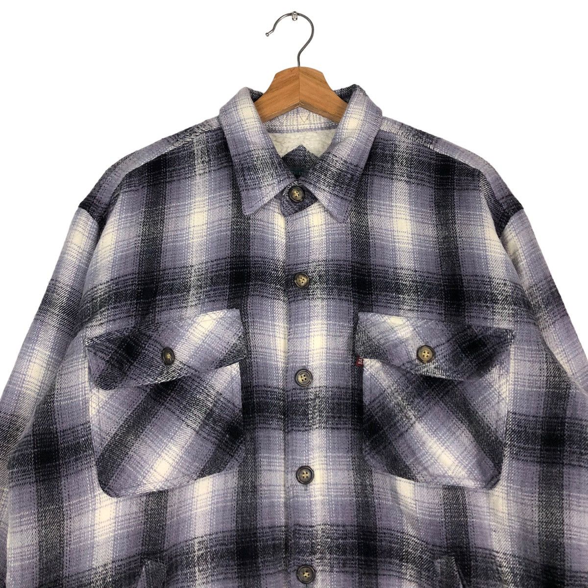 Flannel 🔥VINTAGE FLANNEL SHIRT JACKET TARTAN BAYLEAF ISSEY MIYAKE Size US M / EU 48-50 / 2 - 3 Thumbnail