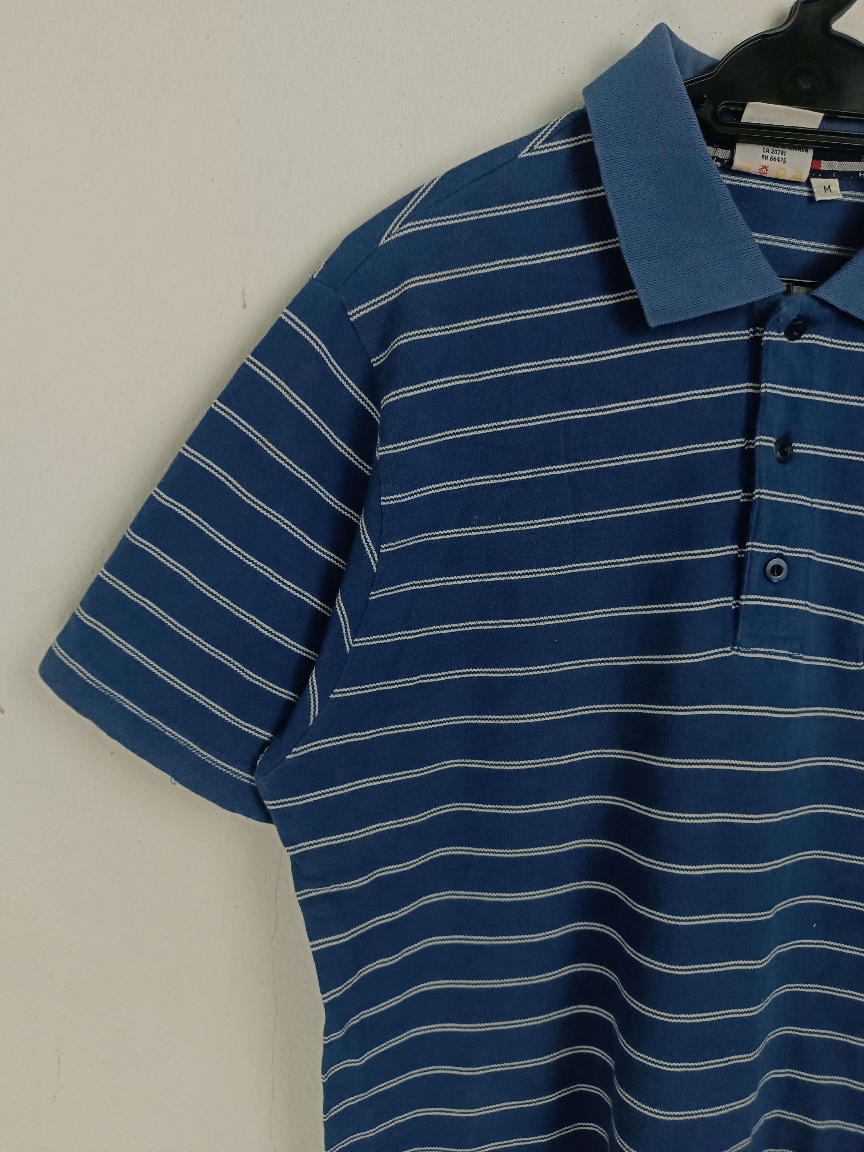 Tommy Hilfiger VINTAGE TOMMY HILFIGER STRIPE POLOS VERY RARE BLUE Size US M / EU 48-50 / 2 - 17 Thumbnail