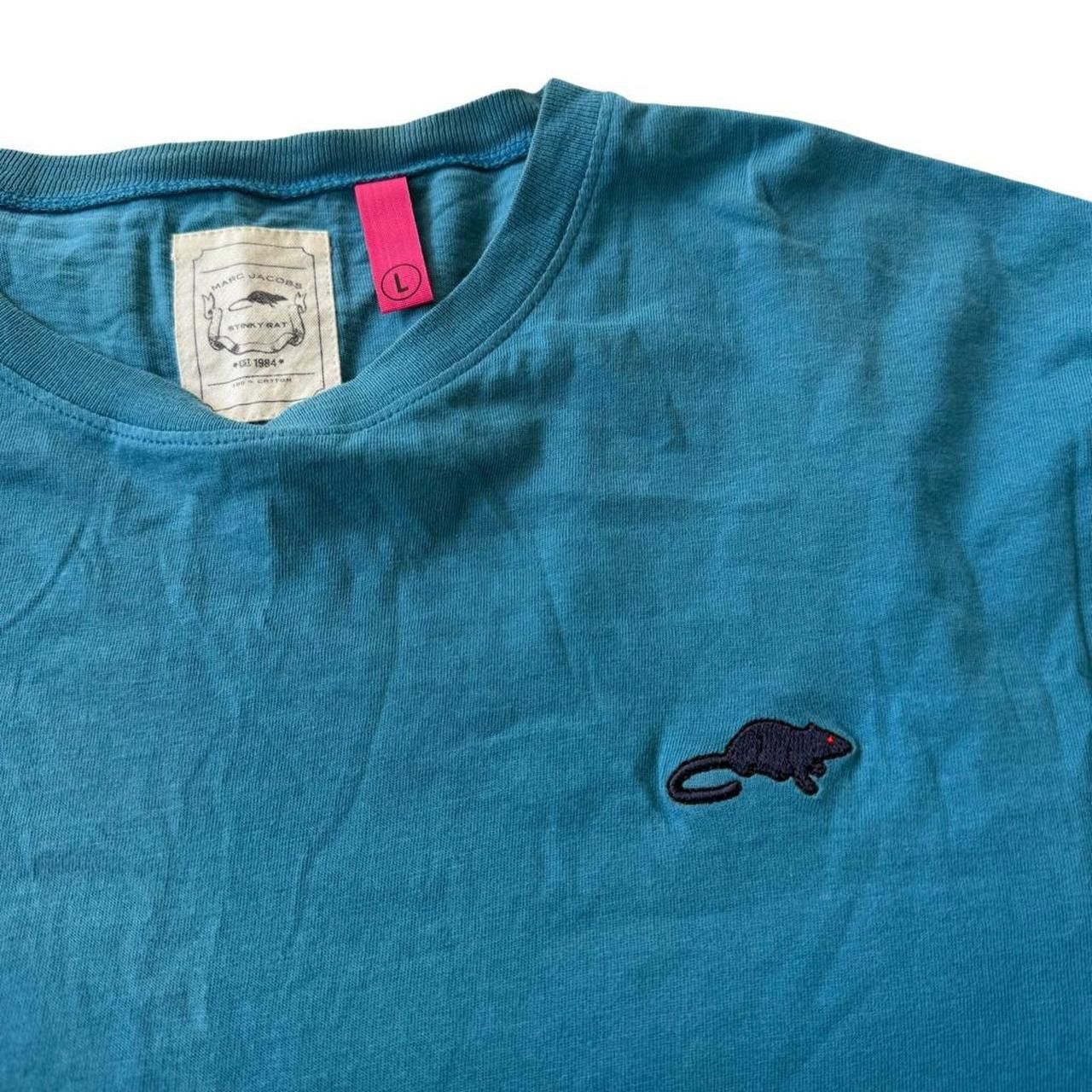 Marc Jacobs Marc By Marc Jacobs Stinky Rat Embroidered Long Sleeve Tee Size US L / EU 52-54 / 3 - 6 Thumbnail