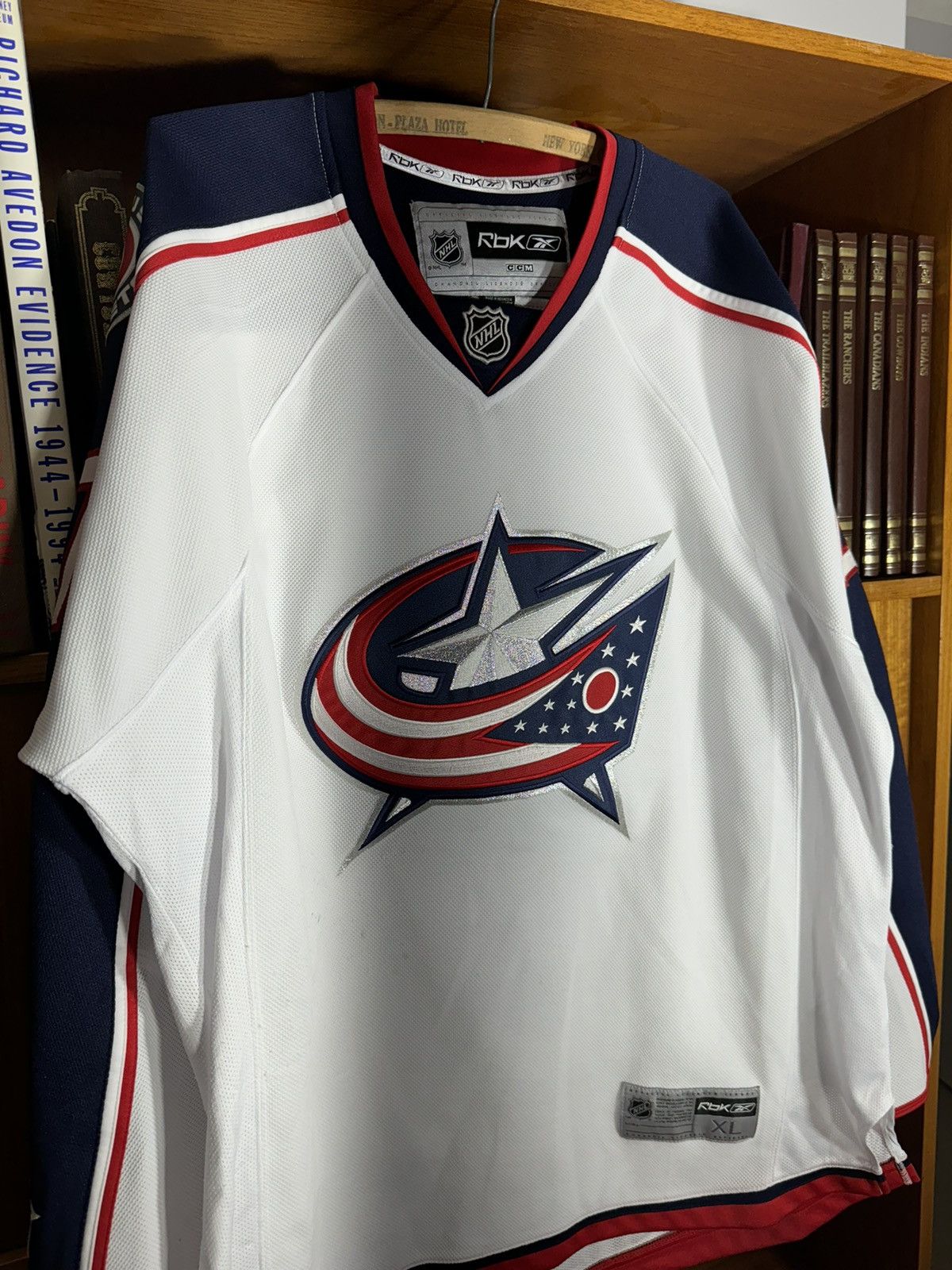 Vintage Vintage Reebok Columbus Blue Jackets Jersey Size US XL / EU 56 / 4 - 3 Thumbnail