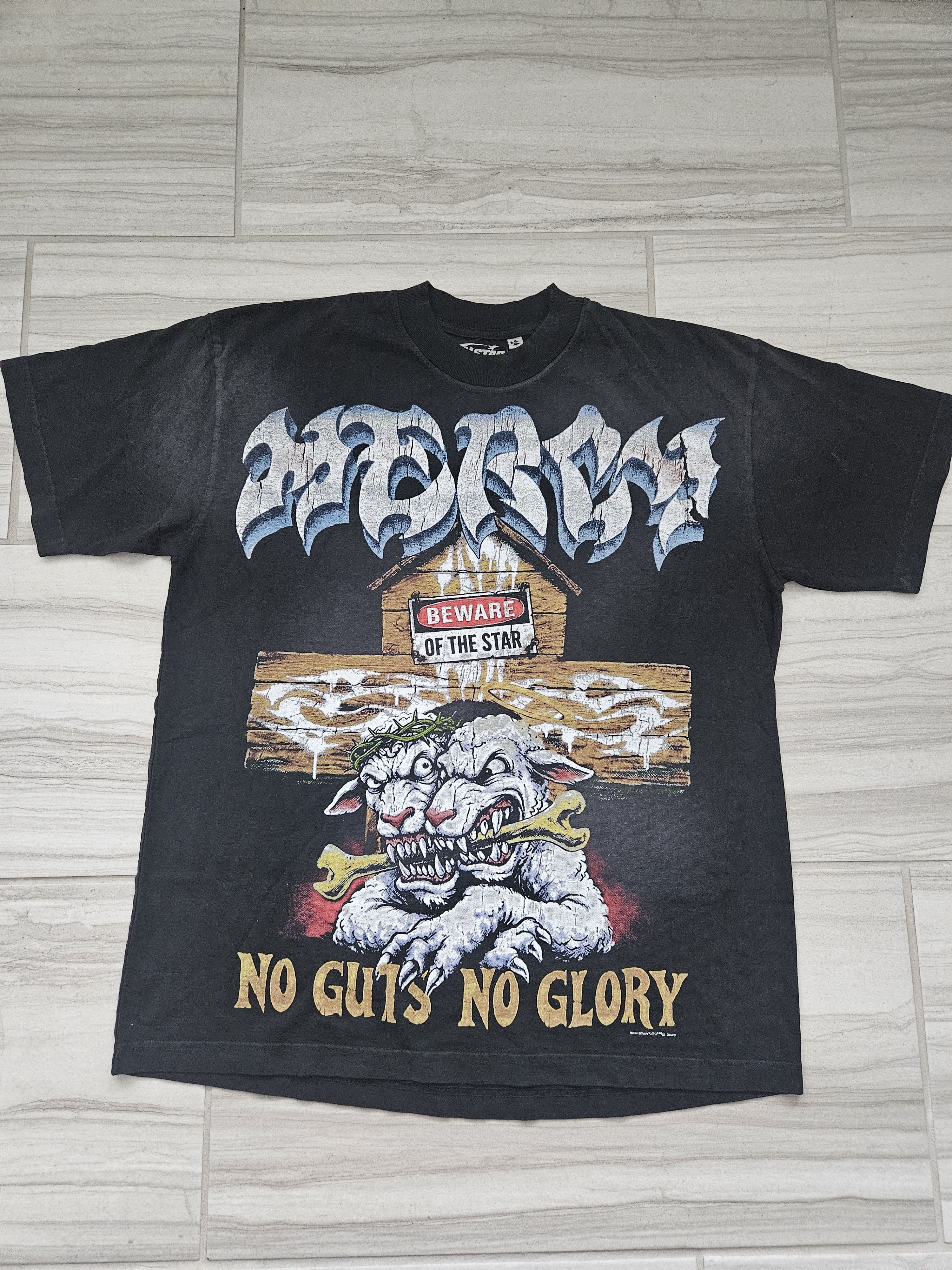 HELLSTAR Mercy Dog Path To Paradise Lambs Black T Shirt Size US S / EU 44-46 / 1 - 1 Thumbnail