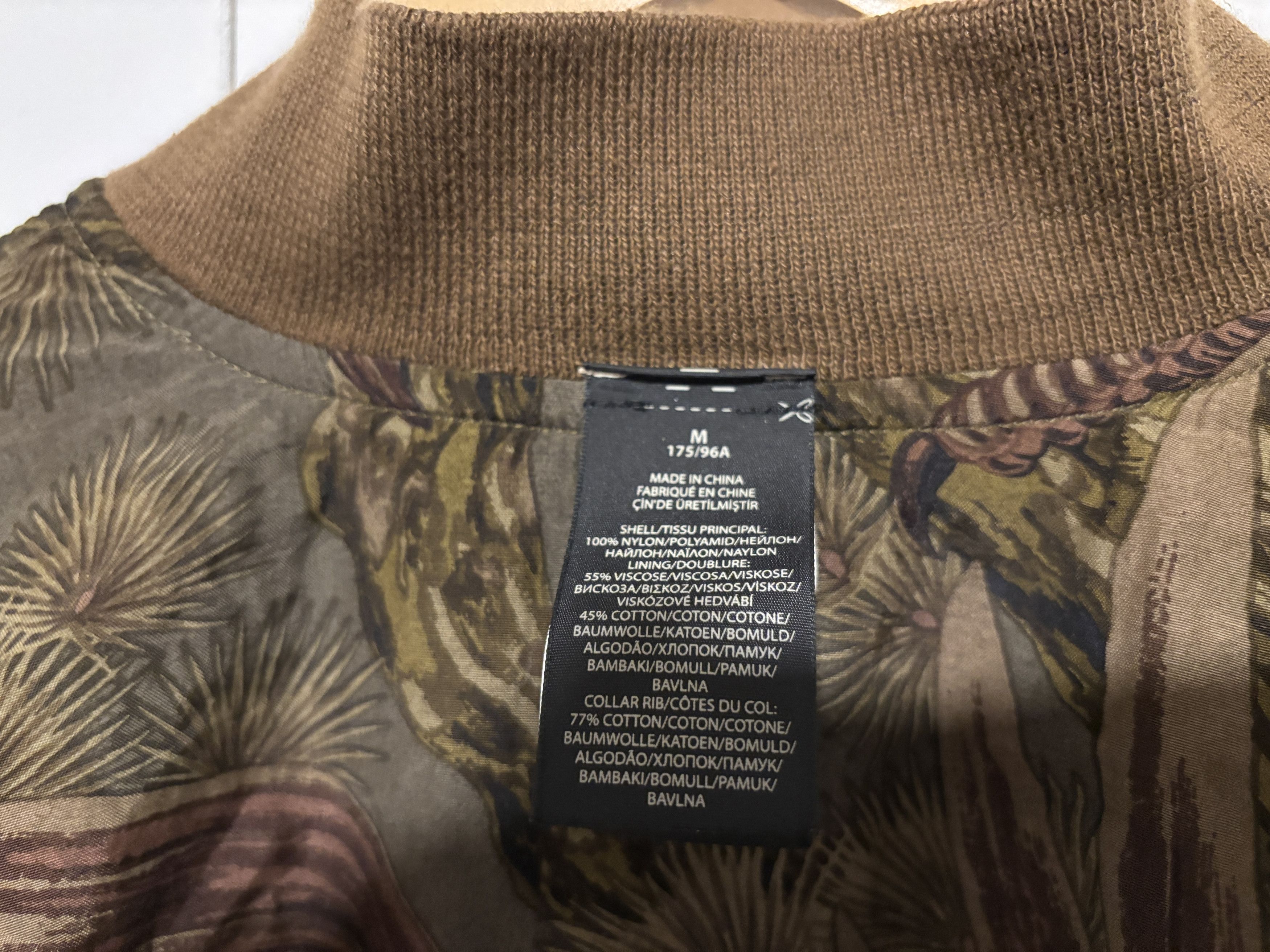 Polo Ralph Lauren $990 Double RL Olive Eagle Reversible Flight Jacket Size US M / EU 48-50 / 2 - 9 Thumbnail