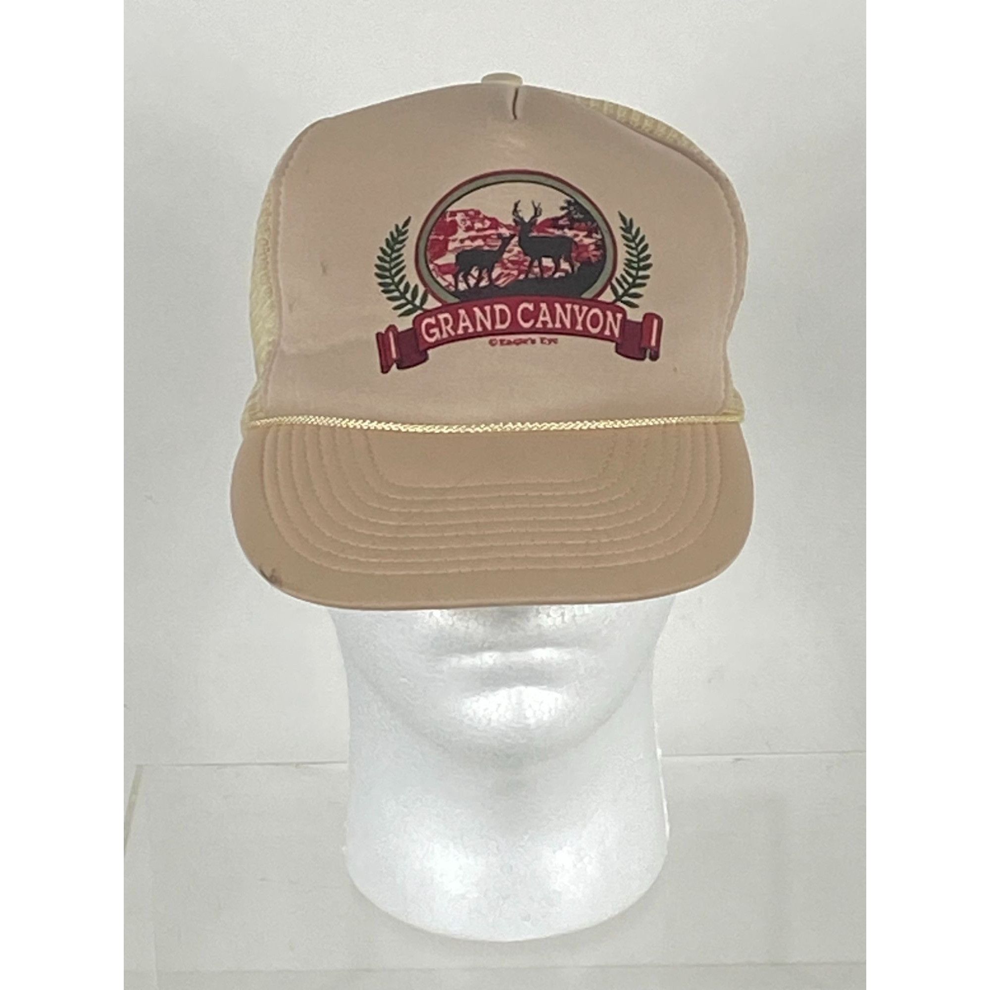 Other × Vintage Vintage Cameo Grand Canyon Trucker Mesh Snapback Hat Cap Bei Size ONE SIZE - 1 Thumbnail