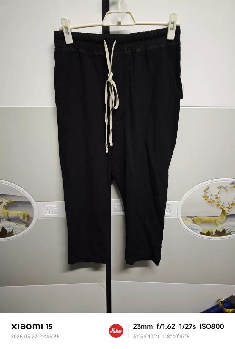 Rick Owens Rick Owens size 2 FW19 Larry wool cropped pants Size US 28 / EU 44 - 1 Thumbnail