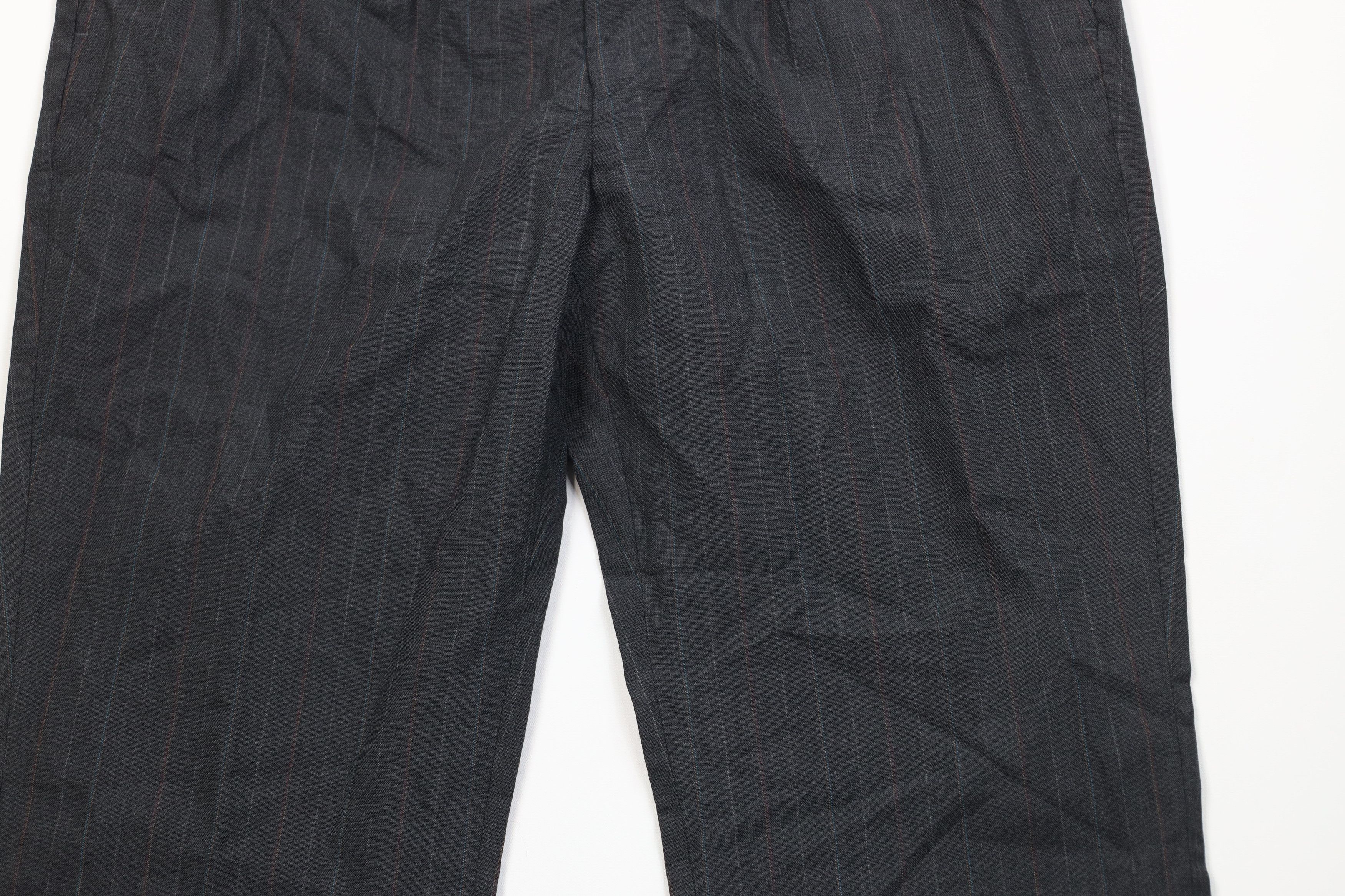 Vintage Vintage 70s Streetwear Pinstriped Wide Leg Chino Pants USA Size US 36 / EU 52 - 3 Thumbnail